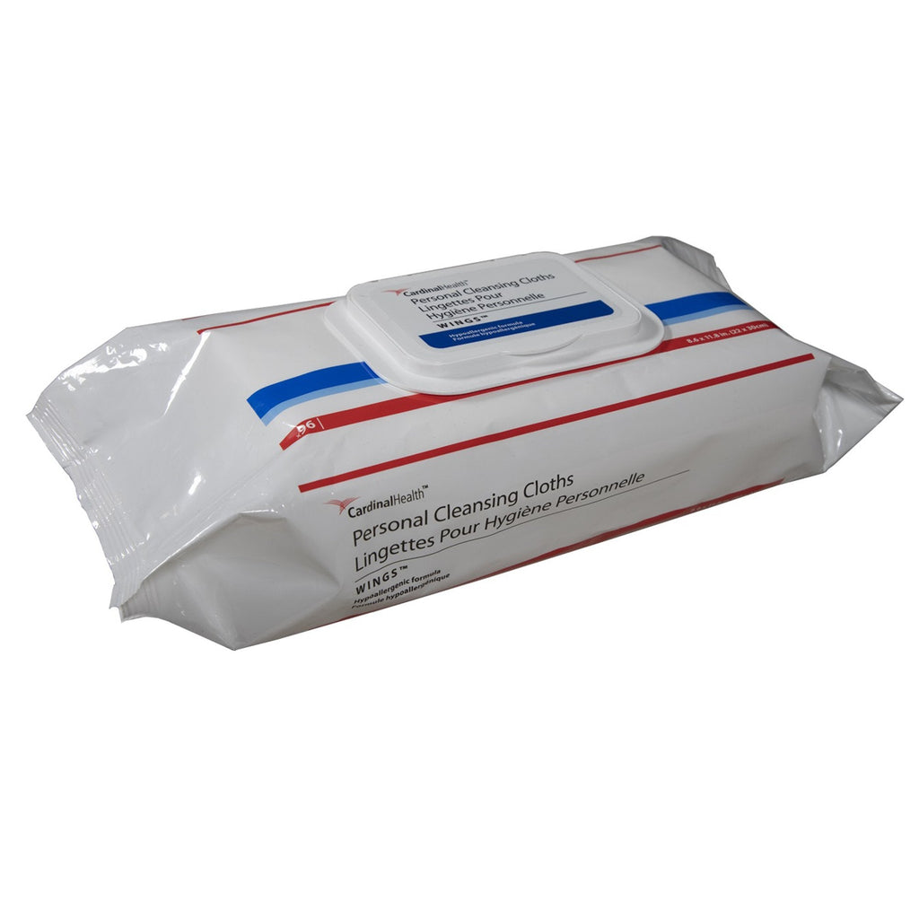 Cardinal Health™ Wings™ Personal Cleansing Cloths, Soft Pack, 96 ct. 5399S