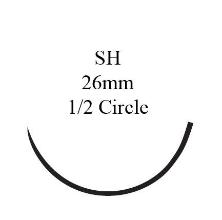 Nonabsorbable Suture with Needle Prolene™ Polypropylene SH 1/2 Circle Taper Point Needle Size 3-0 Monofilament - 8832H