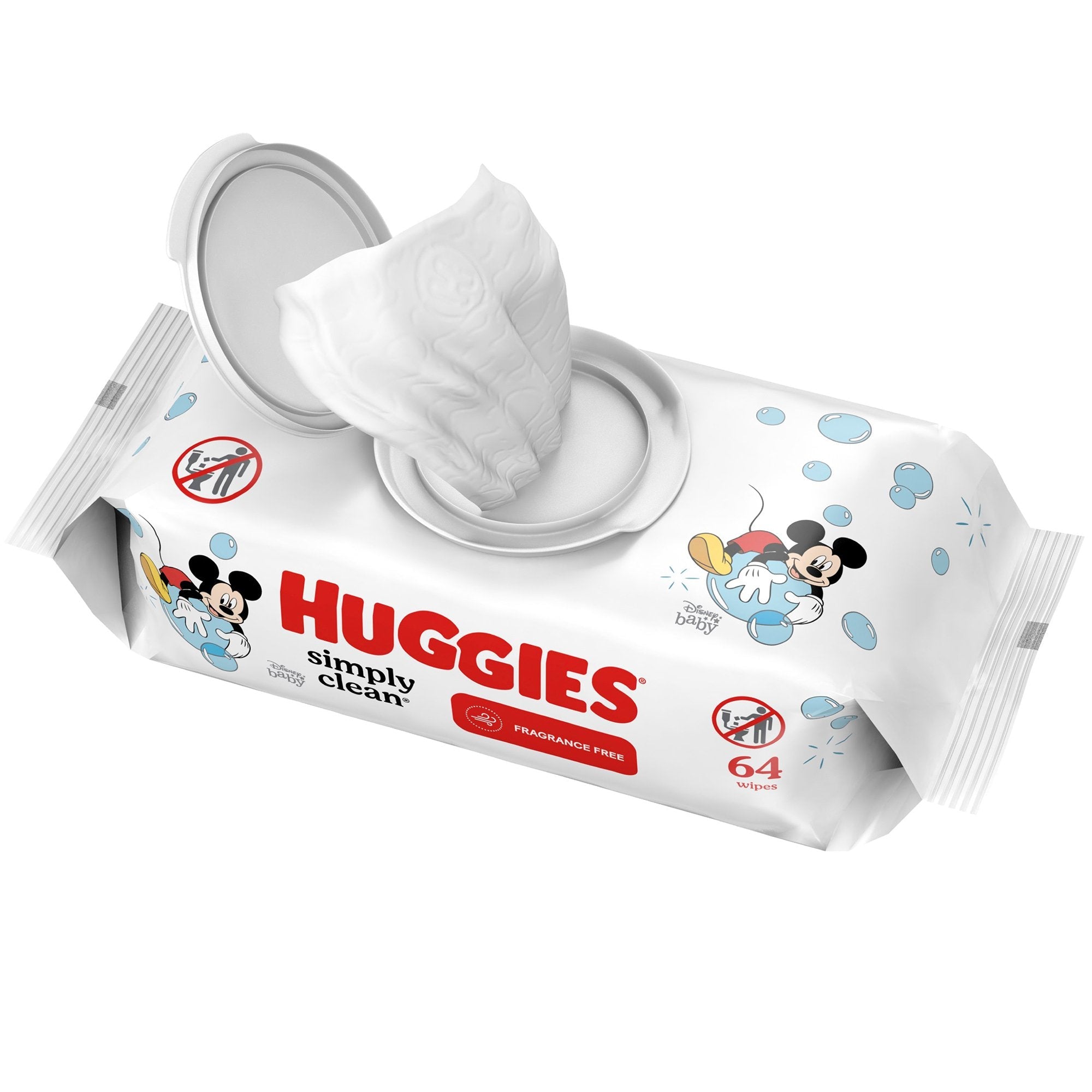 Huggies® Simply Clean Unscented Baby Wipes Soft Pack 48750