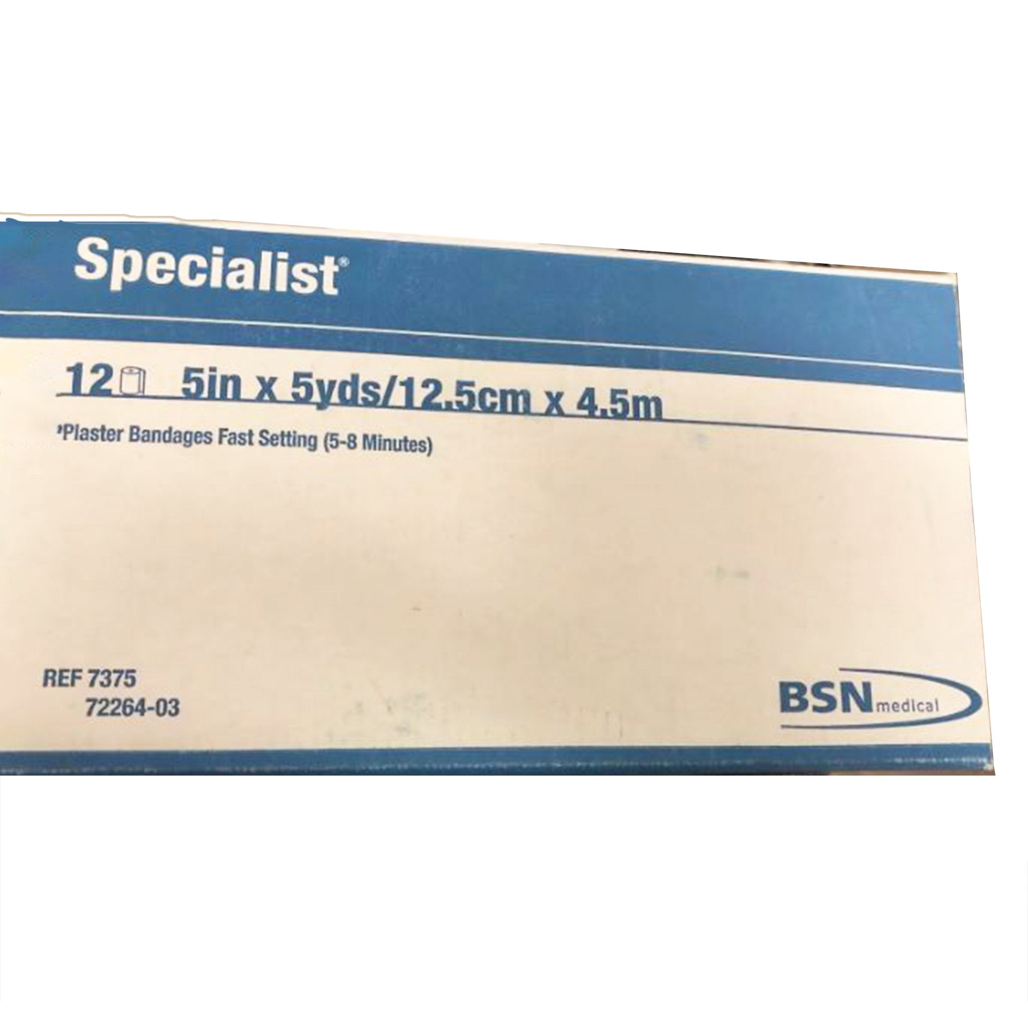 Specialist® Plaster Bandage, Blue, 5 Inch x 5 Yard 7375