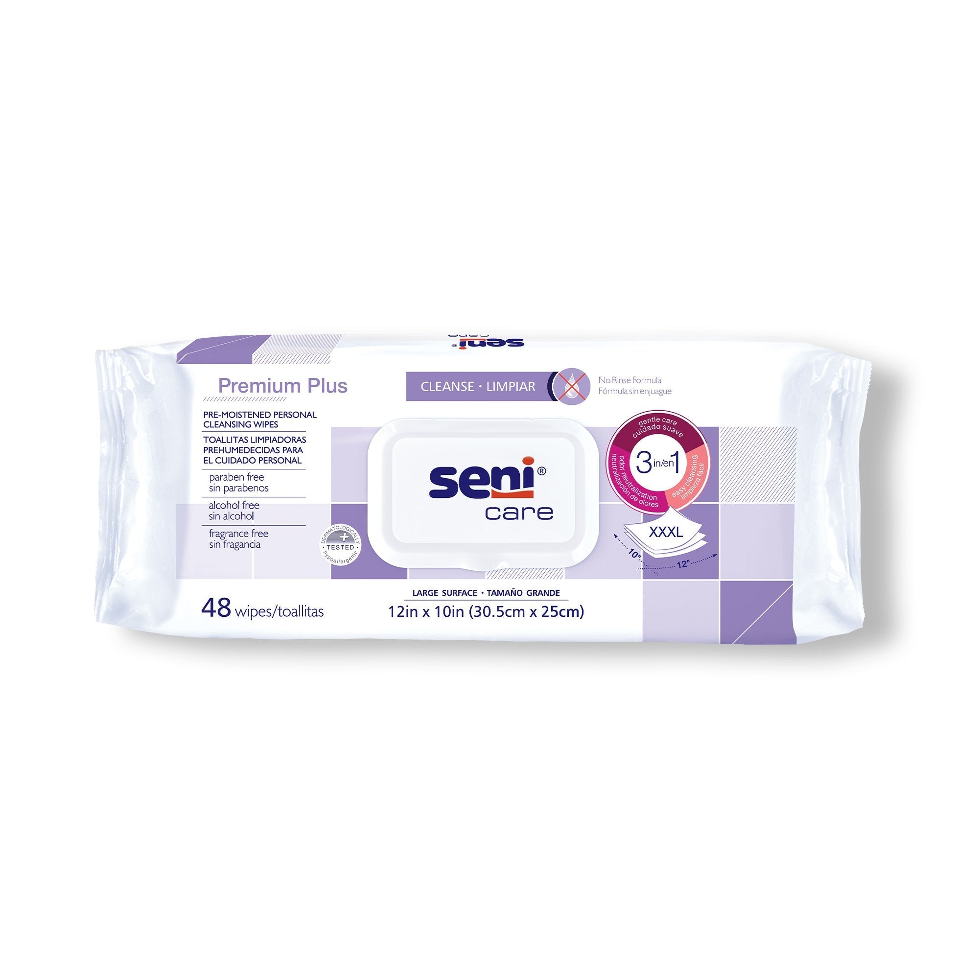 Seni® Care Premium Plus Personal Cleansing Wipes S-WP48-C11