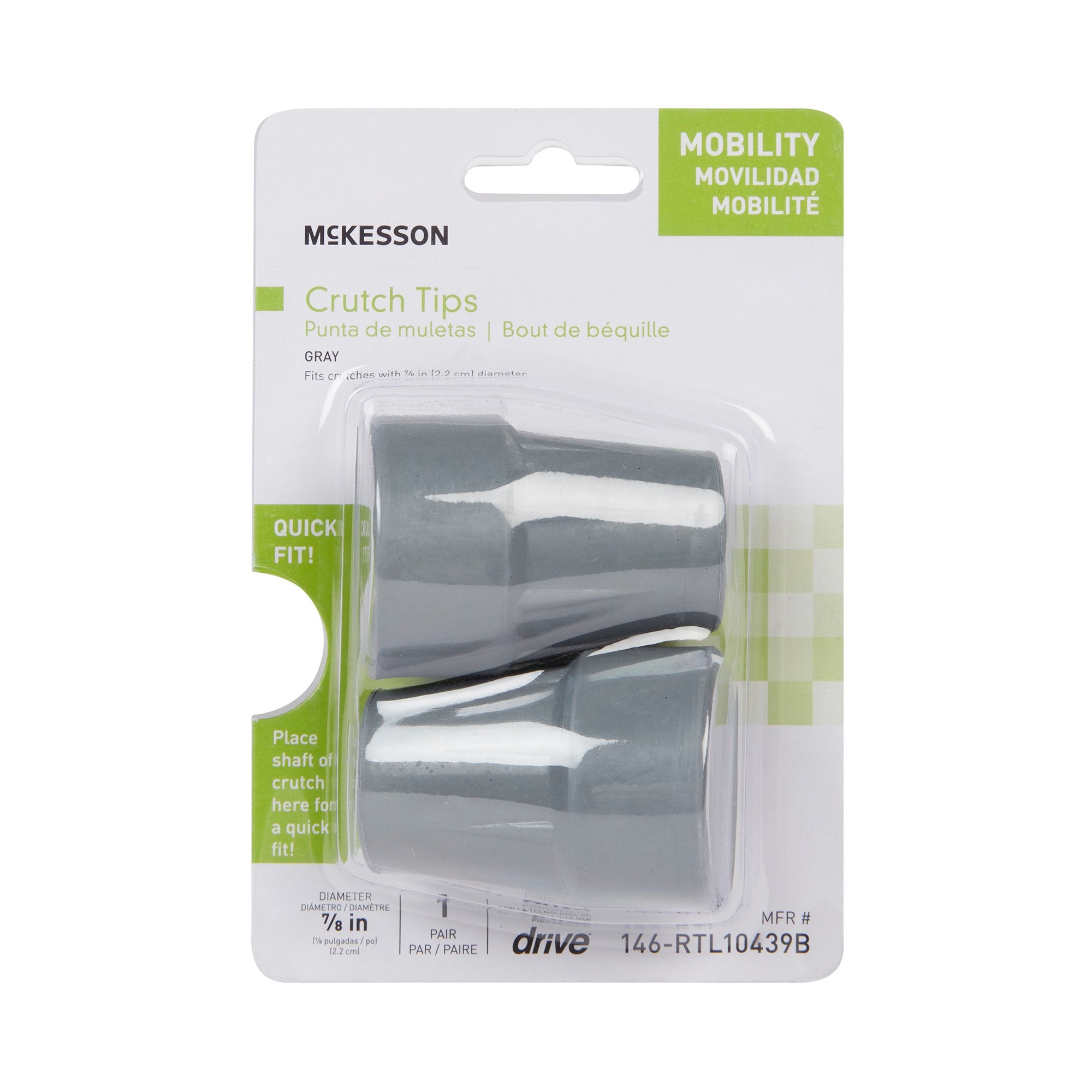 McKesson Crutch Tips 146-RTL10439B