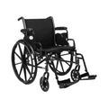 McKesson Lightweight Wheelchair, 20-Inch Seat Width 146-K320DDA-SF