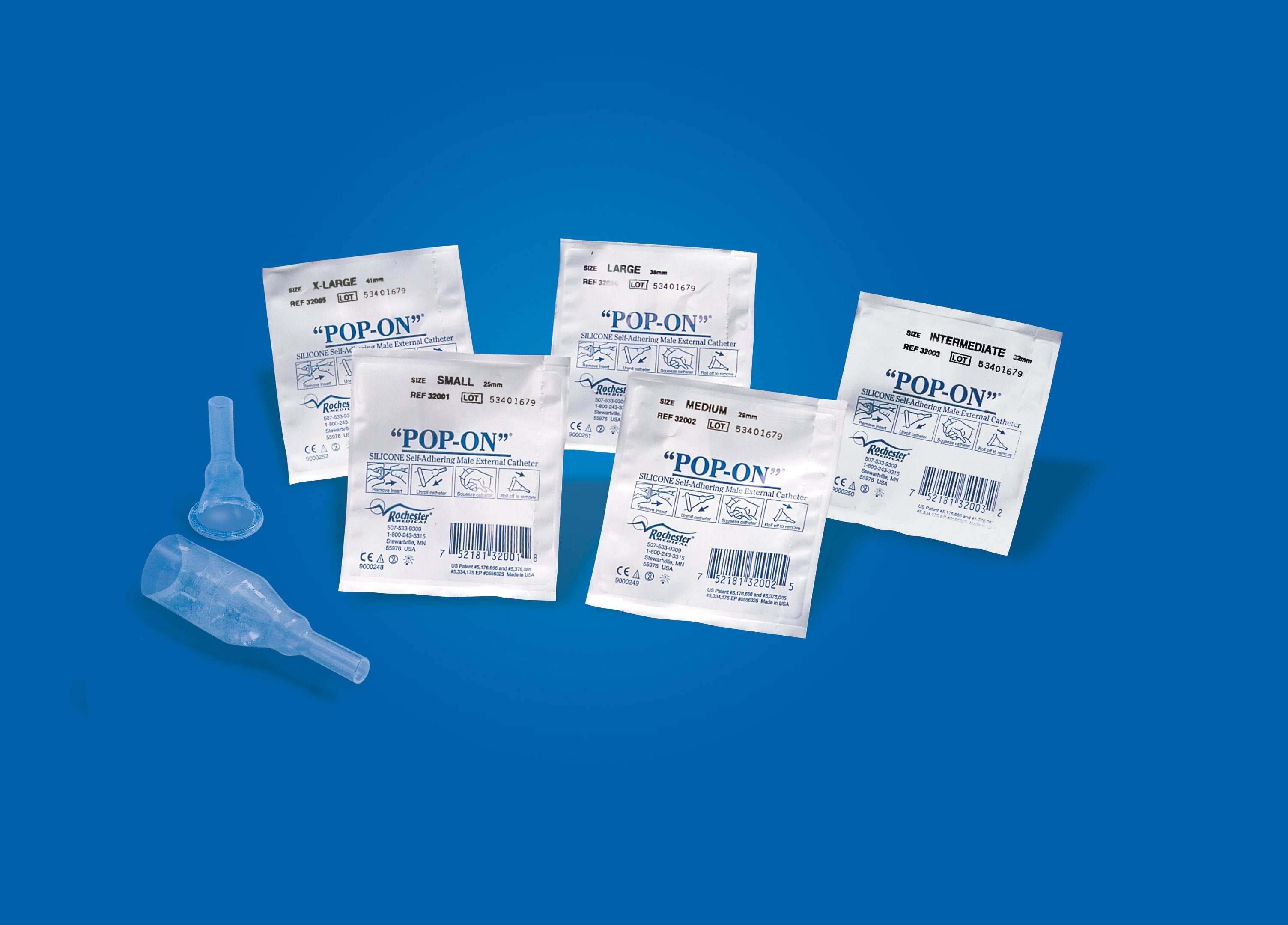 Pop-On® Male External Catheter, Intermediate 32103