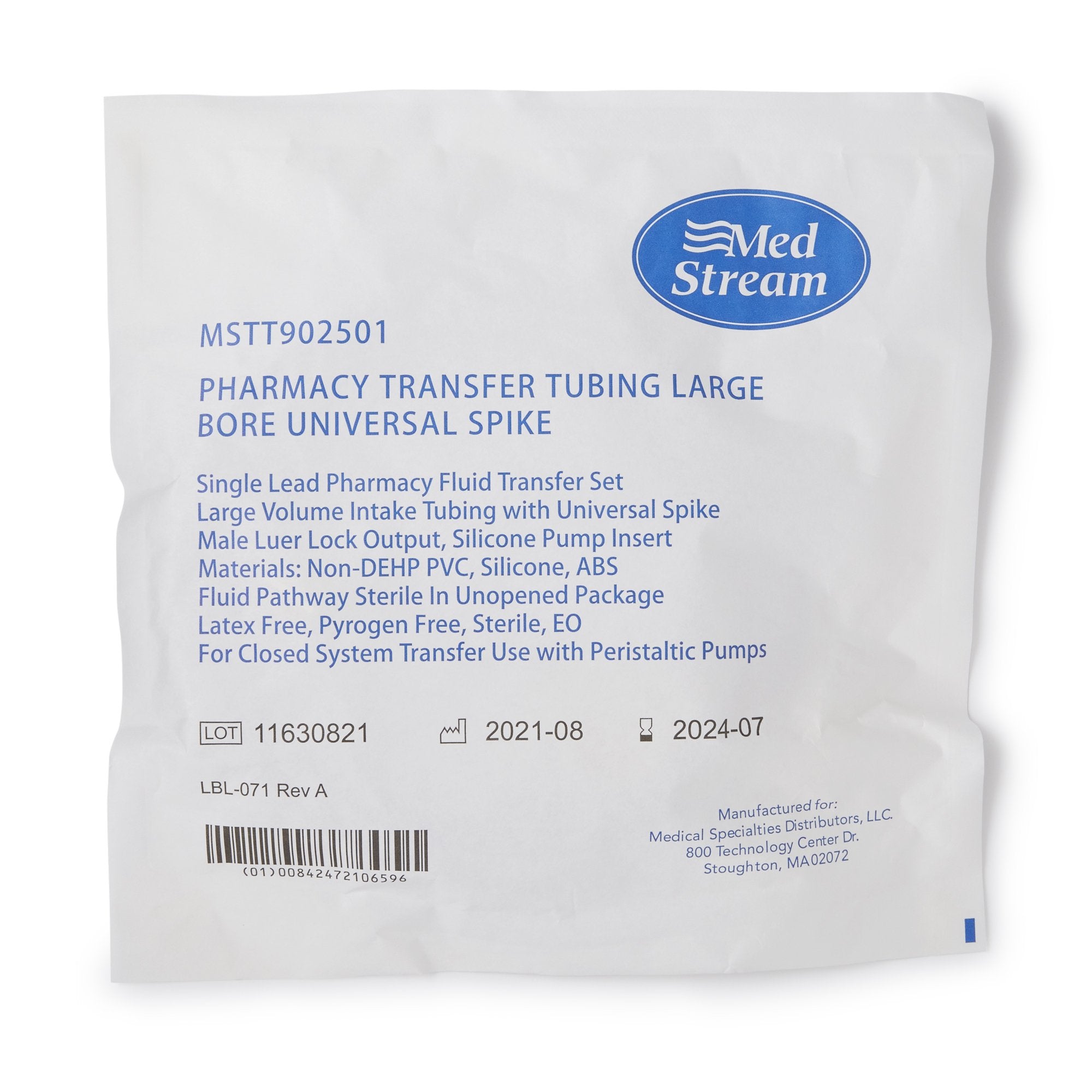 Pharmacy Pump Tube Set McKesson MSTT902501