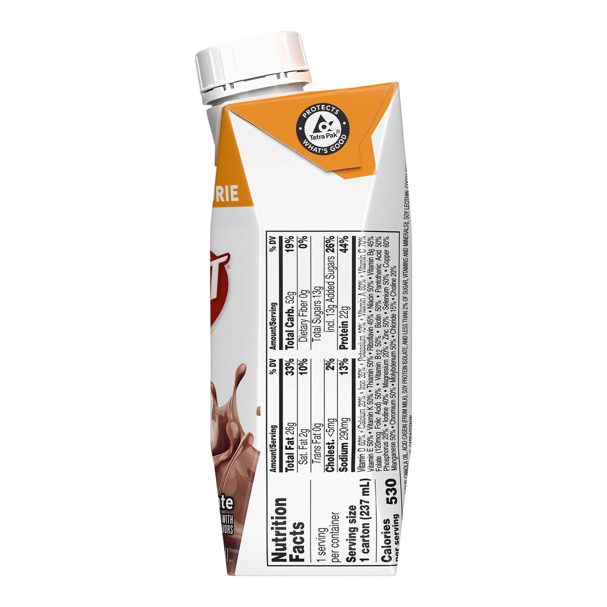Boost® Very High Calorie Chocolate Nutritional Drink, 8-ounce carton 00043900906584