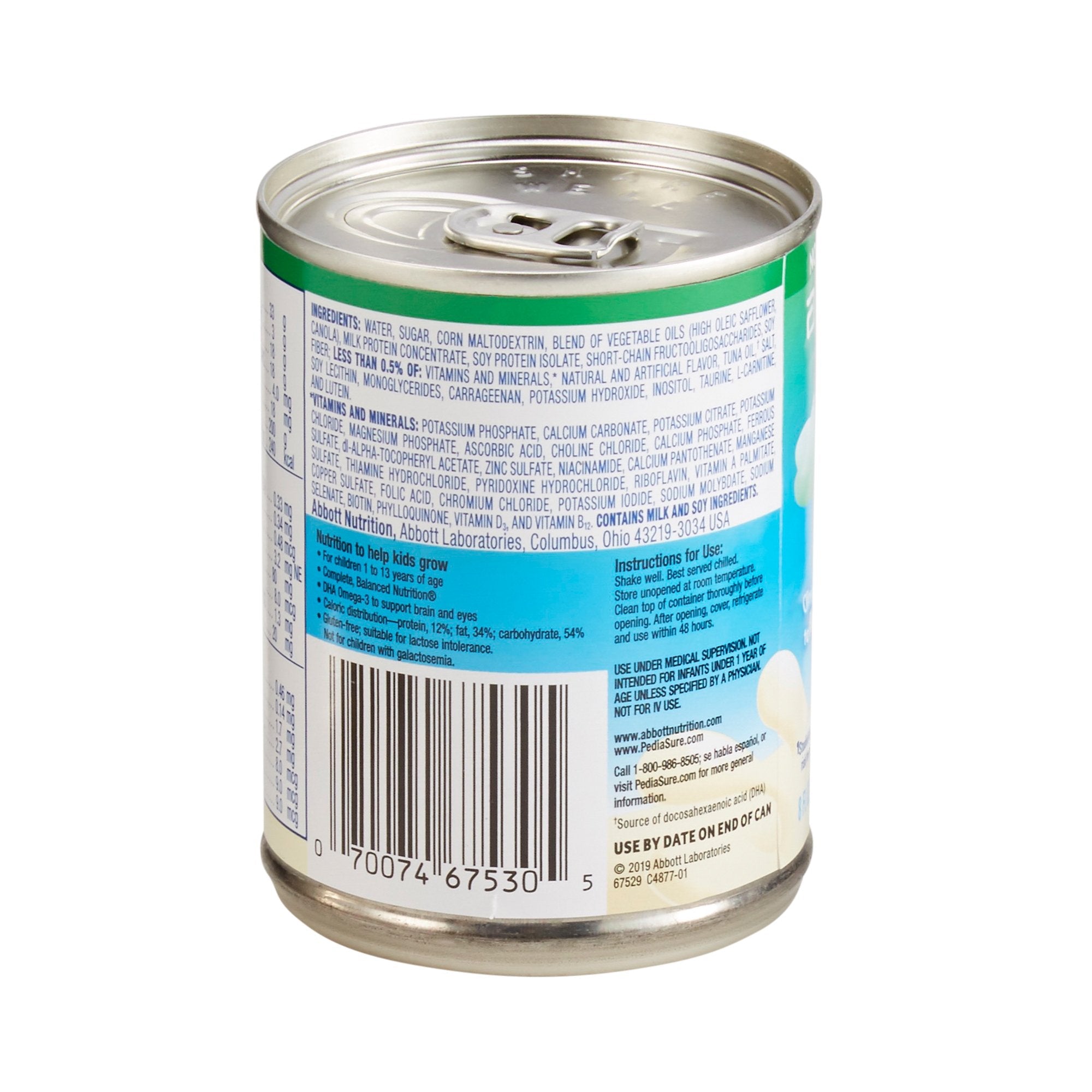PediaSure® Grow & Gain with Fiber Therapeutic Nutrition, Vanilla, 8-ounce can 67529