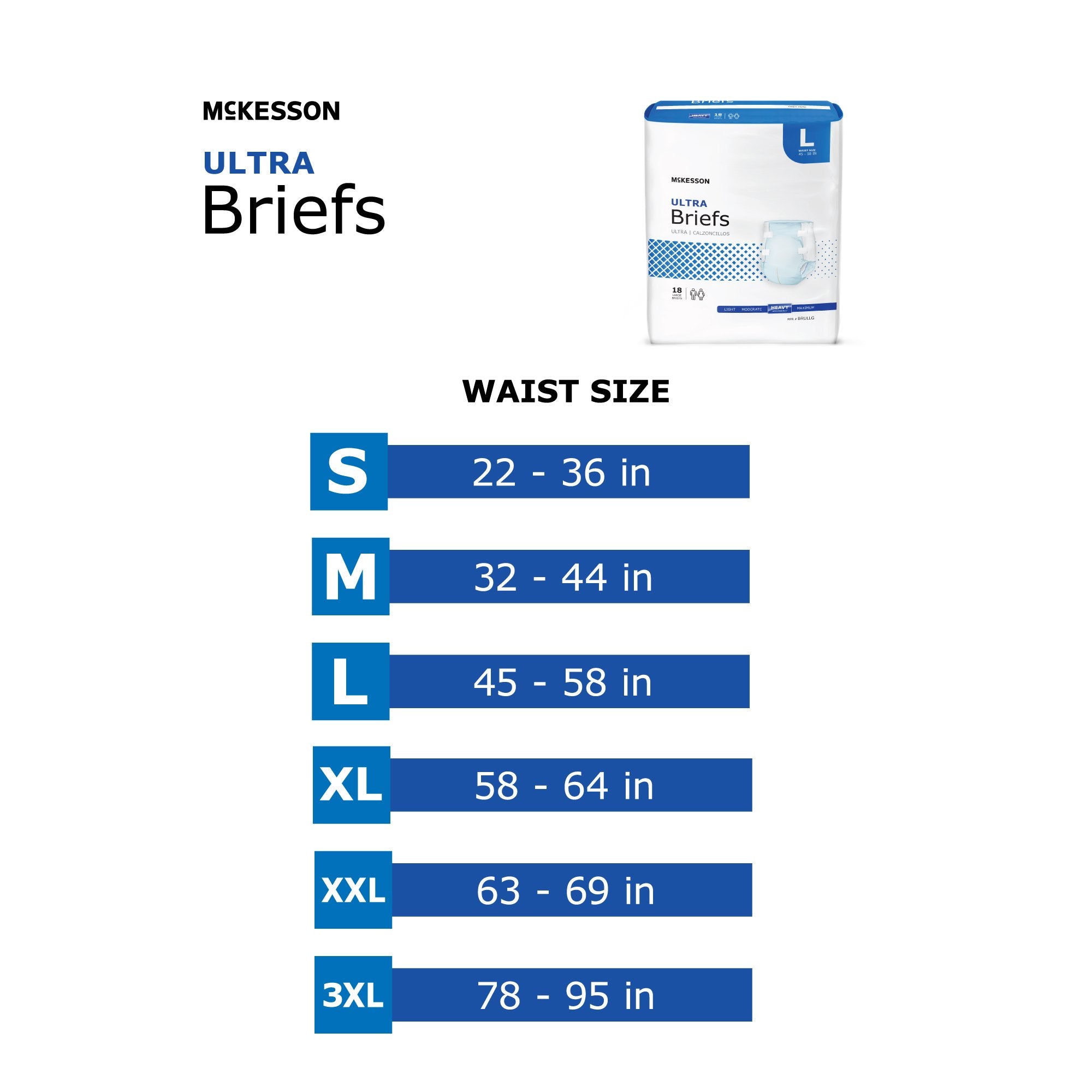 McKesson Ultra Heavy Absorbency Incontinence Brief, 2X-Large BRULXXL