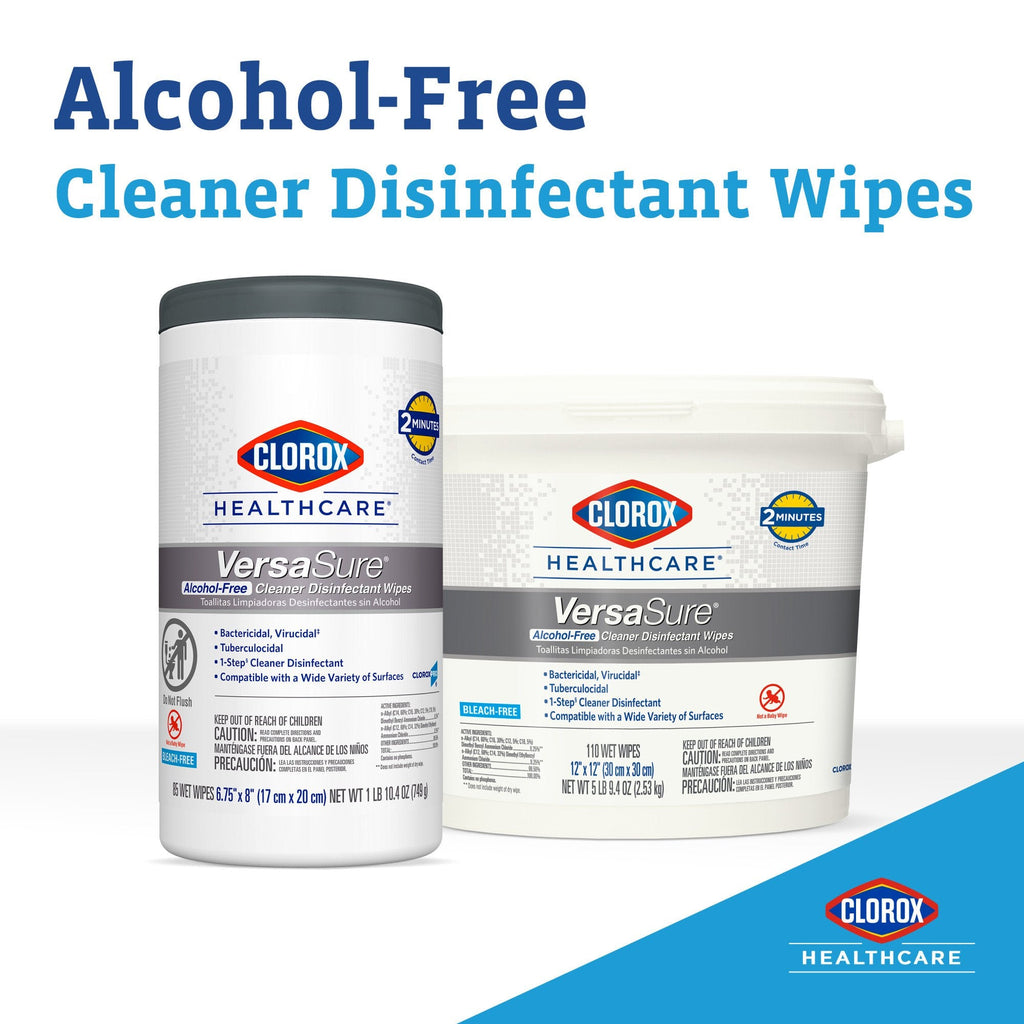 Clorox Healthcare® VersaSure® Cleaner Disinfectant Wipes, Refill Pouch 31761