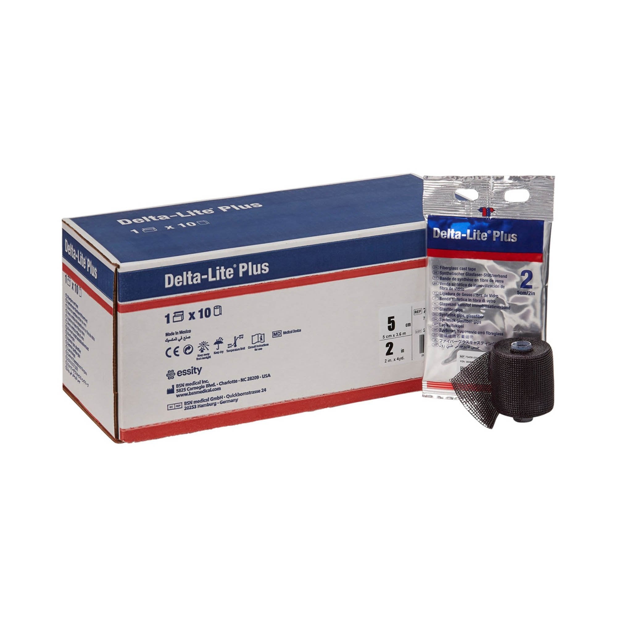 Delta-Lite® Plus Black Cast Tape, 4 Inch x 4 Yard 7345847