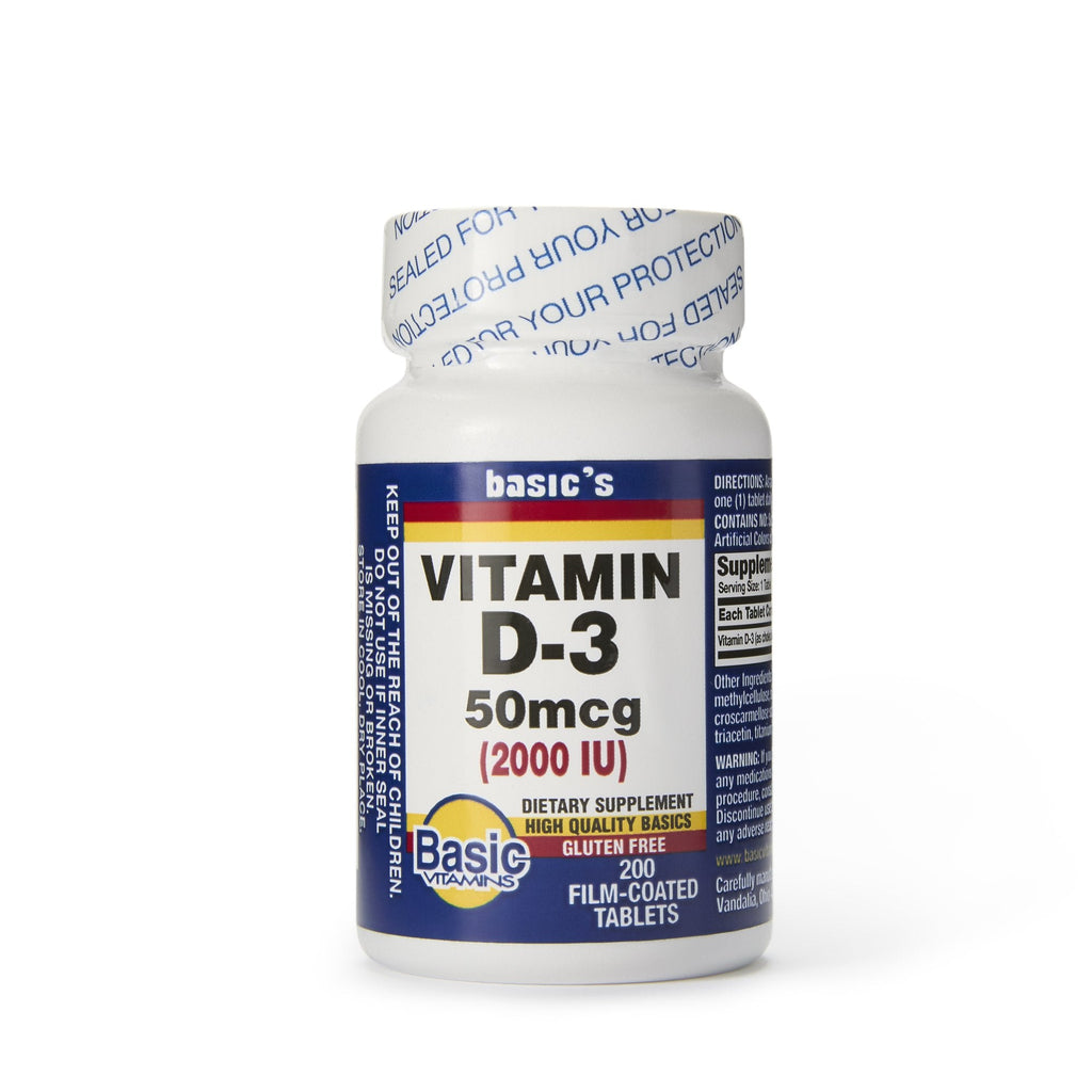 Basic's Vitamin D-3 Dietary Supplement 30761016840