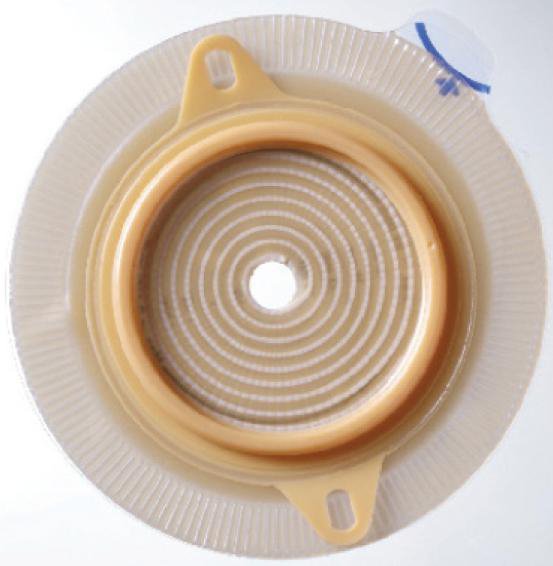 Assura® Deep Convex Ostomy Barrier, 15 mm Stoma Opening, Green Color Match 12701