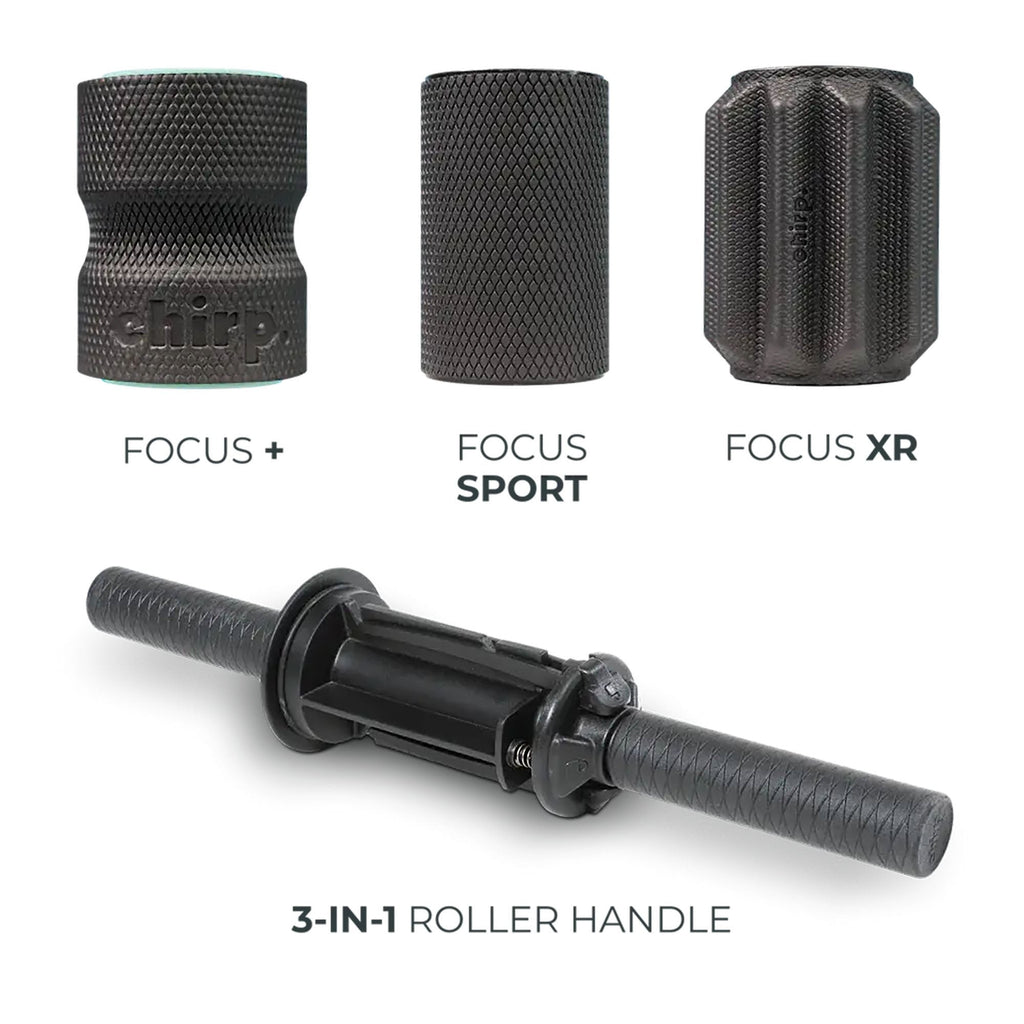 Hand-Held Massager Chirp 5 Inch Wheel Length X 15-1/2 Inch Roller 3IN1-ROLL
