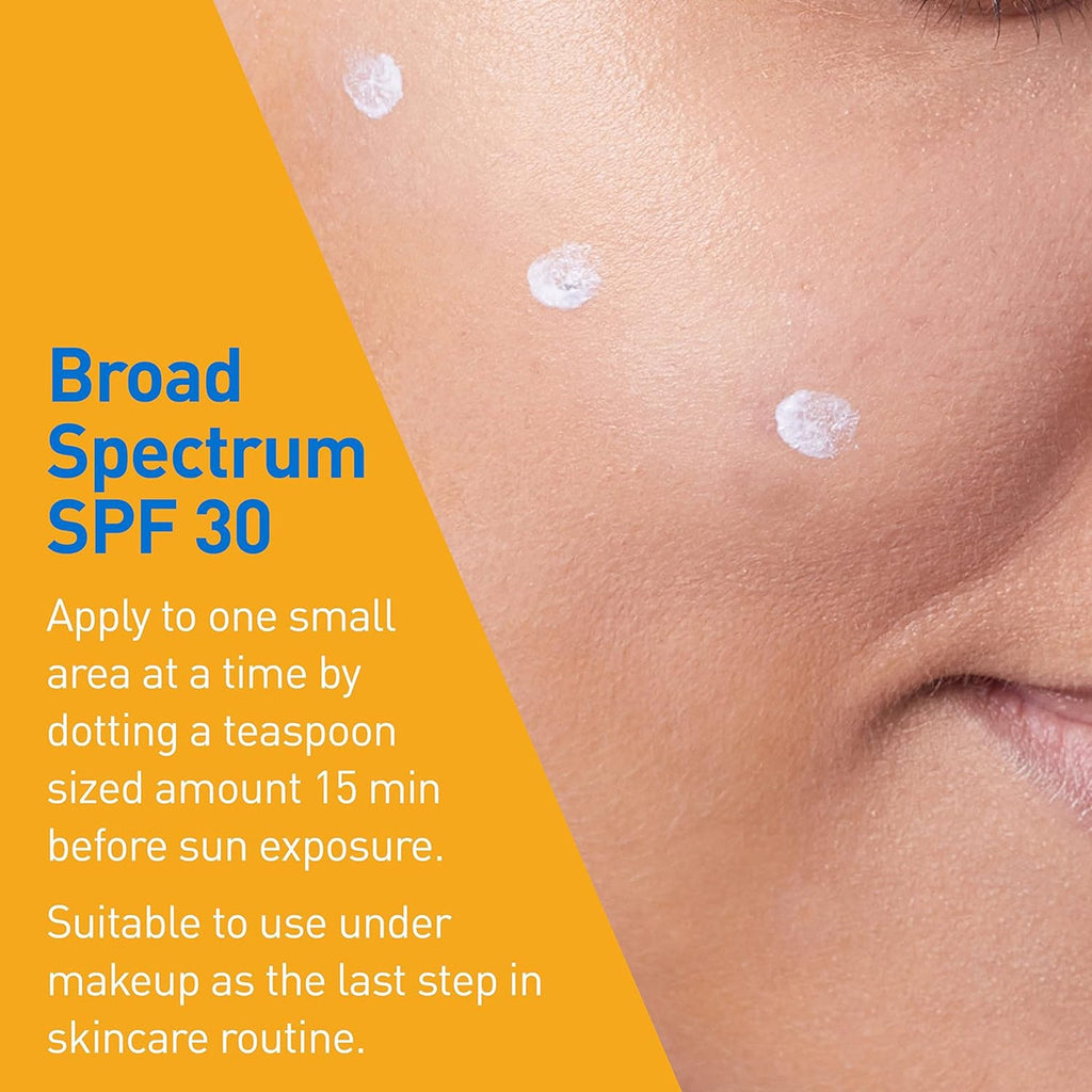 Sunscreen CeraVe® Hydrating Mineral Sunscreen Face SPF 30 Lotion 2.5 oz. Tube 60600051503