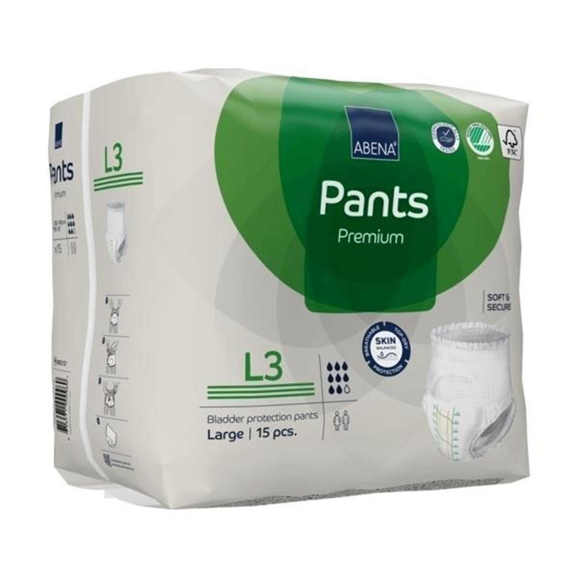 Abena® Premium Pants L3 Incontinence Brief, Large 1000021327