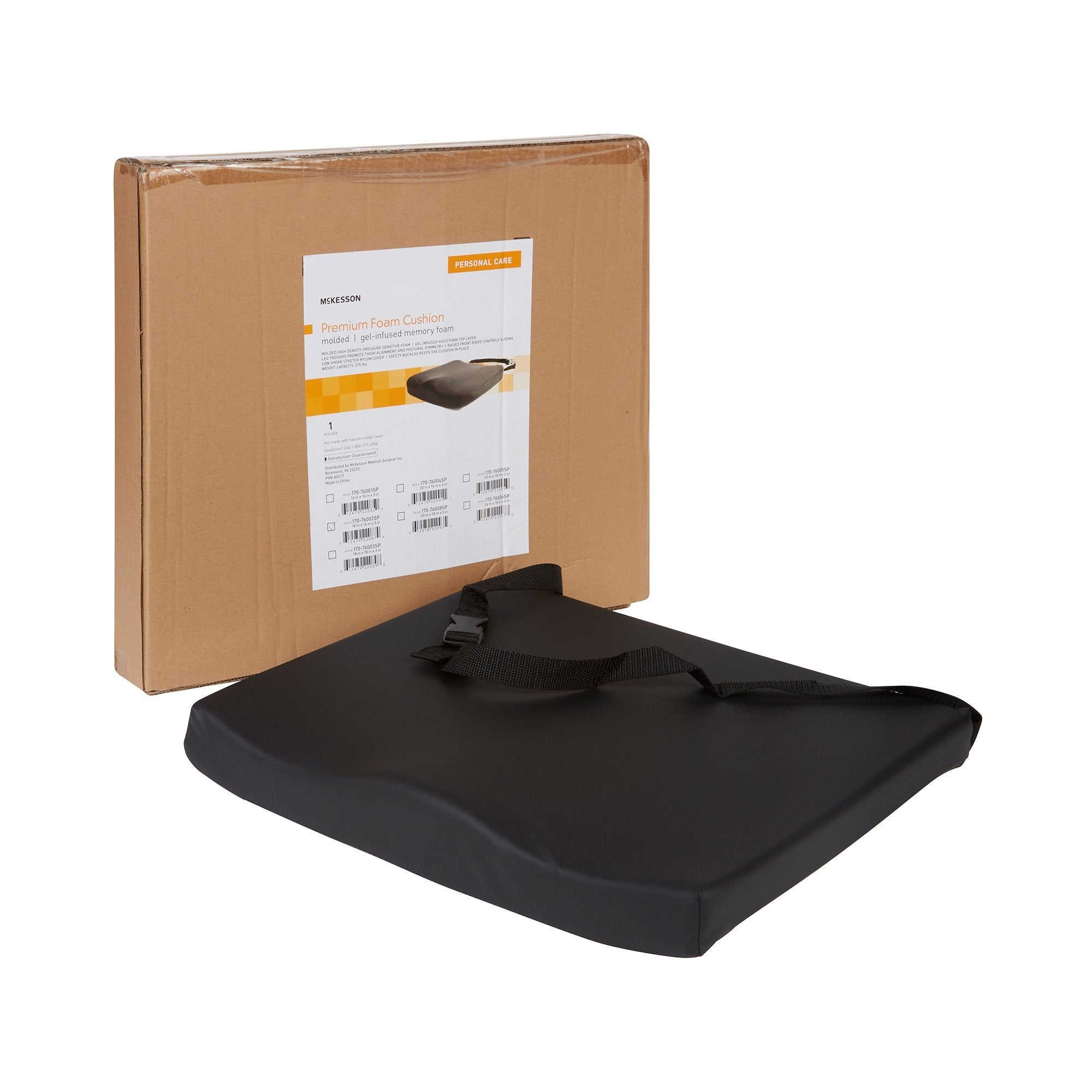 McKesson Premium Molded Foam Seat Cushion, 18 x 16 x 3 Inch 170-76002SP