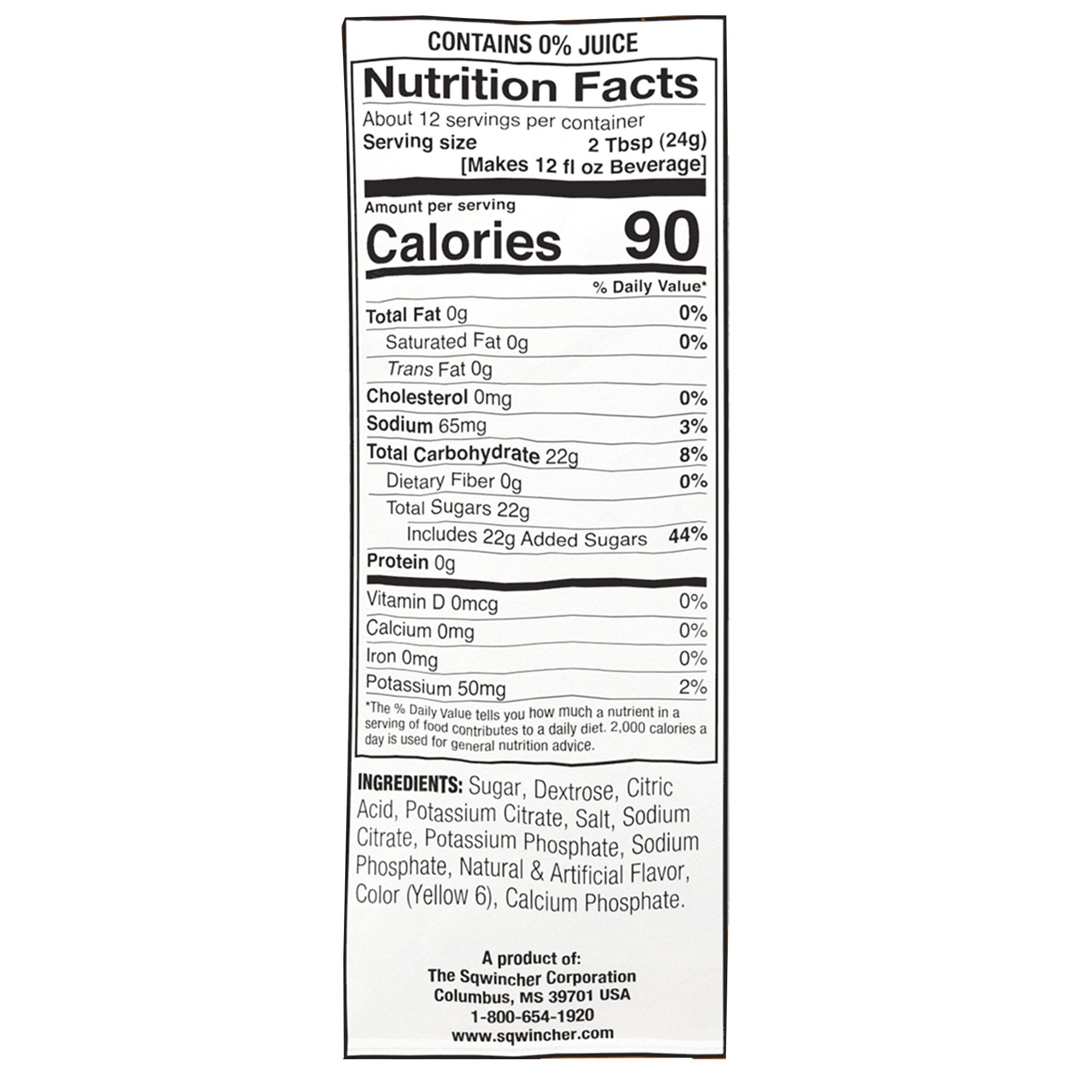 Sqwincher® Powder Pack® Orange Electrolyte Replenishment Drink Mix 159016004