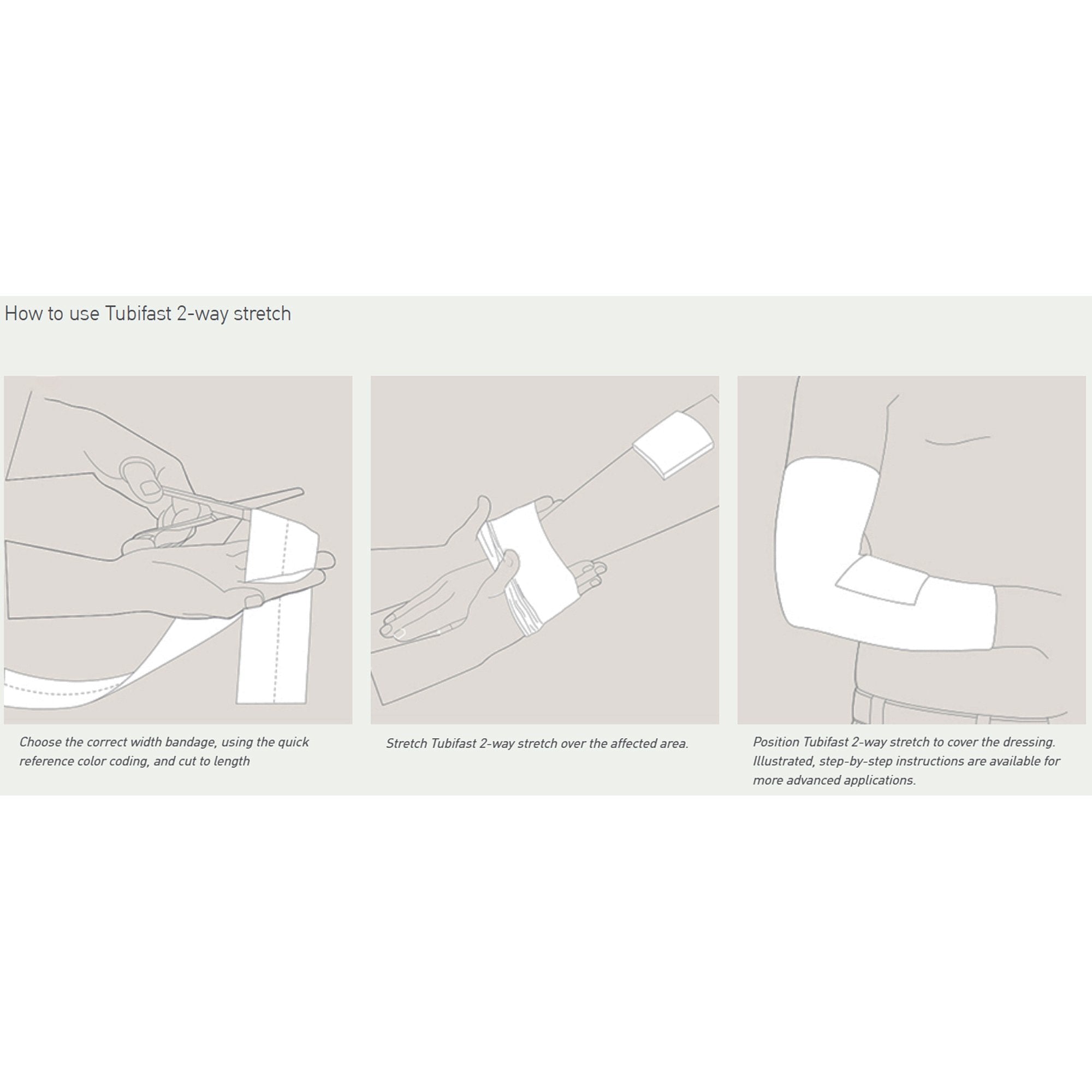 Tubifast® Dressing Retention Bandage Roll, 3 inch x 33 Foot 2438