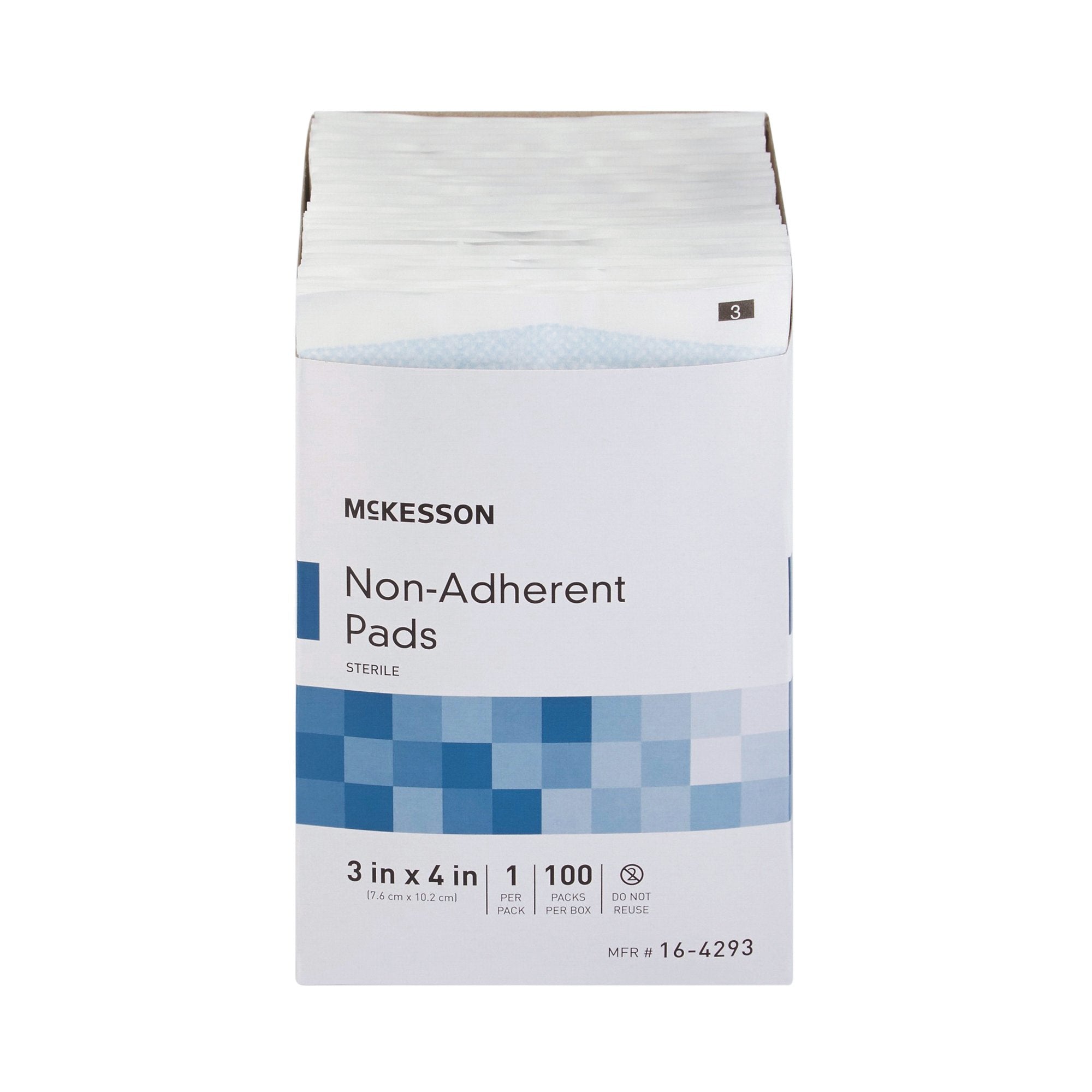McKesson Nonadherent Dressing, 3 x 4 Inch 16-4293