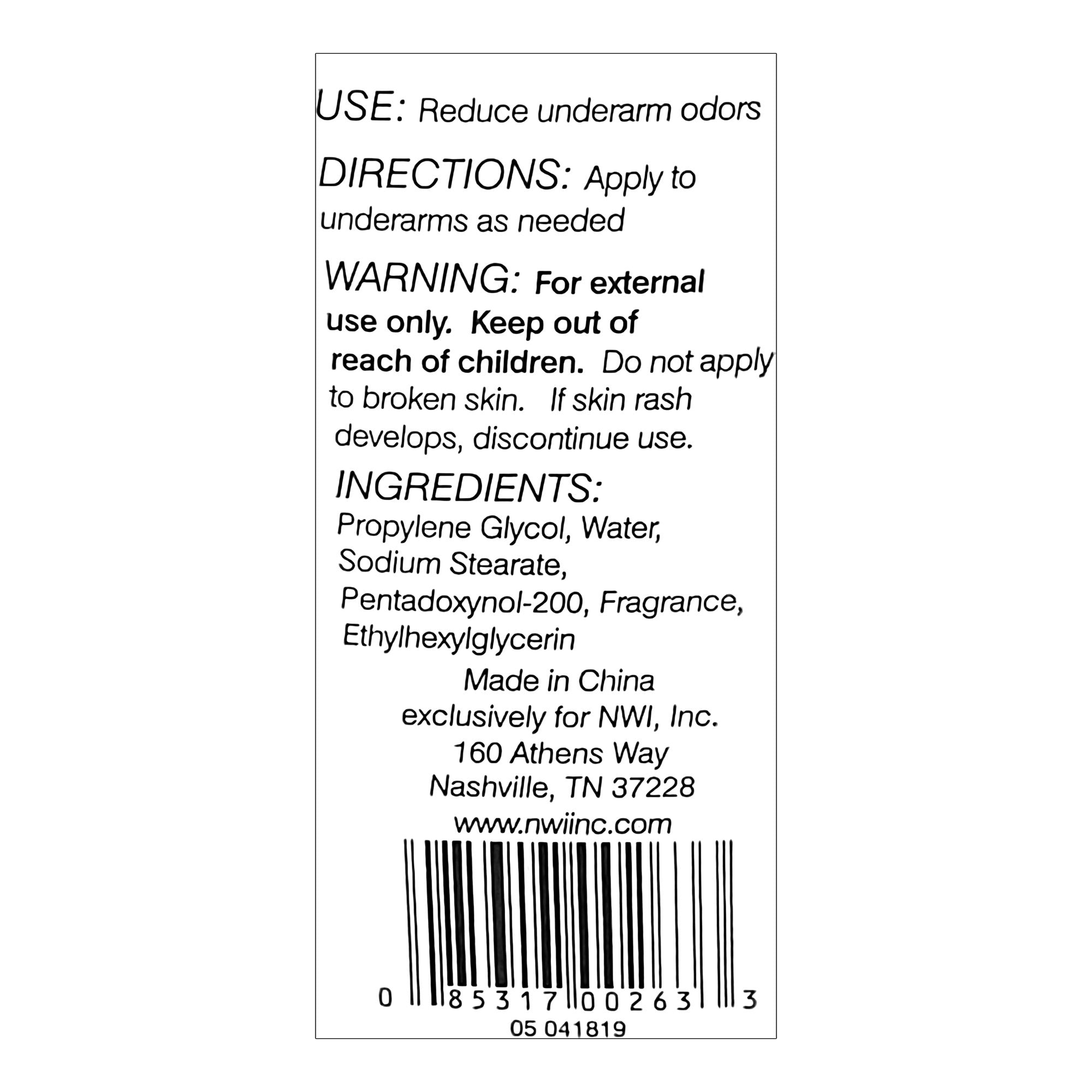 Freshscent Deodorant, Solid Stick, 1.6 oz. Scented STD16