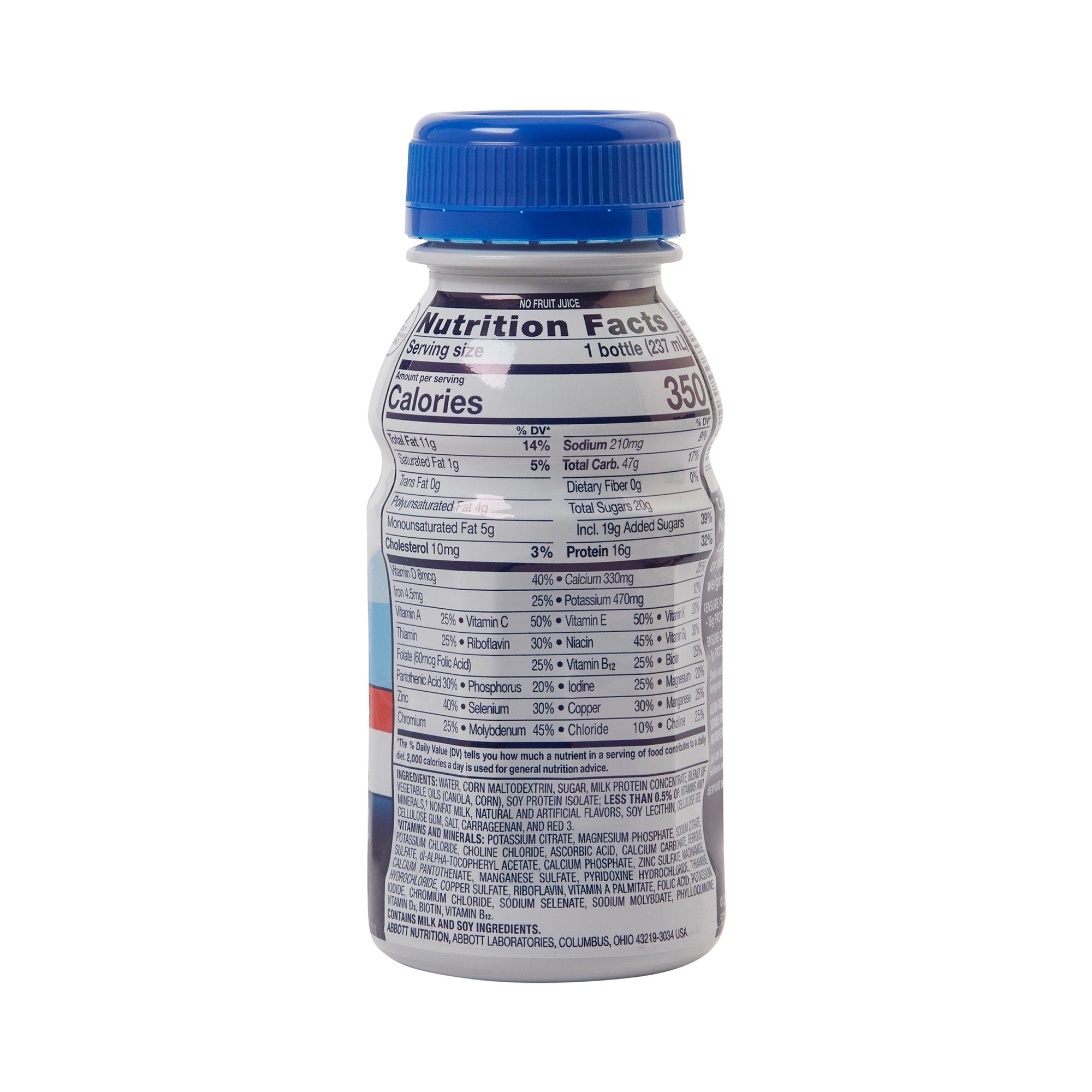 Ensure® Plus Nutrition Shake, Strawberry, 8-ounce bottle 57269
