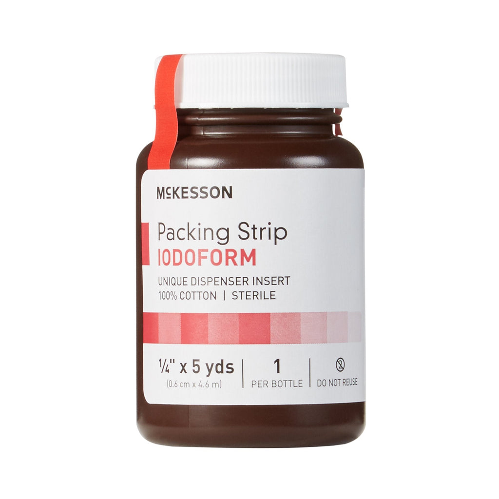 McKesson Iodoform Wound Packing Strip, ¼ Inch x 5 Yard 61-59145