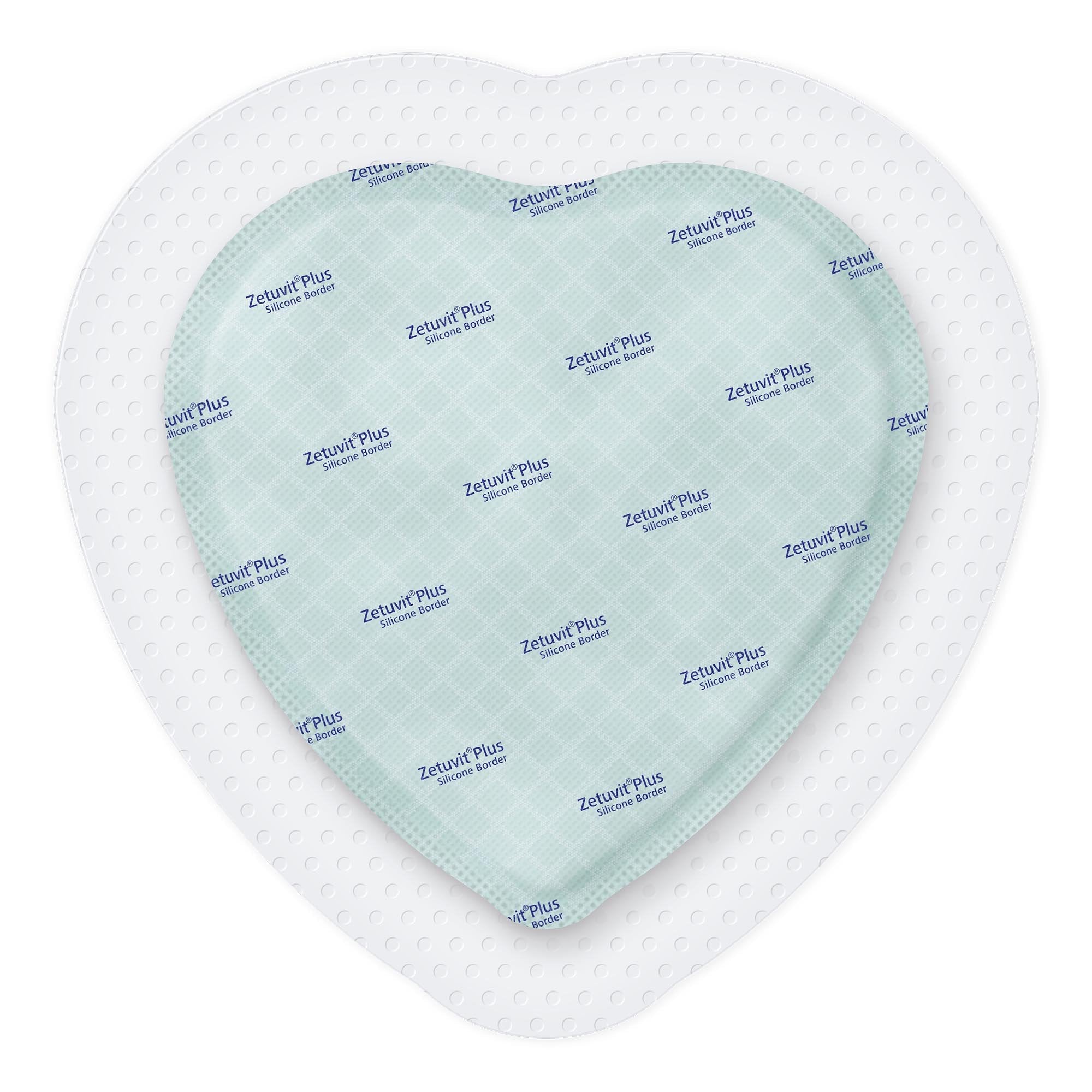 Zetuvit® Plus Silicone Border Super Absorbent Dressing, 7 x 7 Inch Sacral 413906