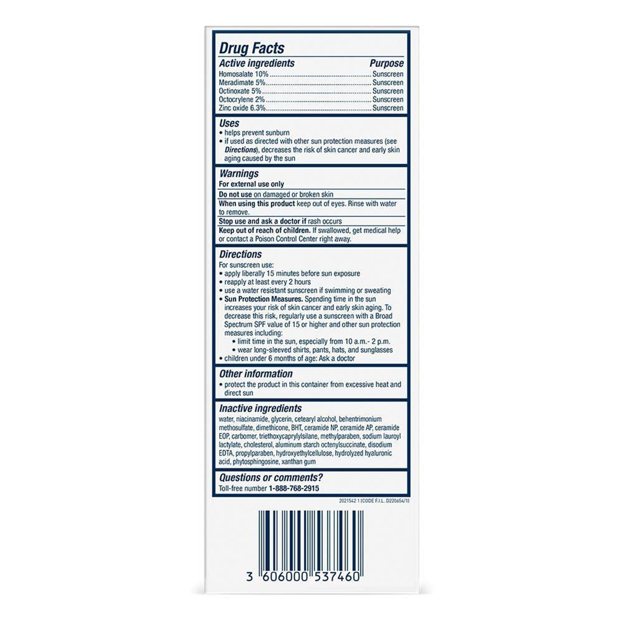 CeraVe® AM Facial Moisturizing Lotion with Sunscreen 60600053746