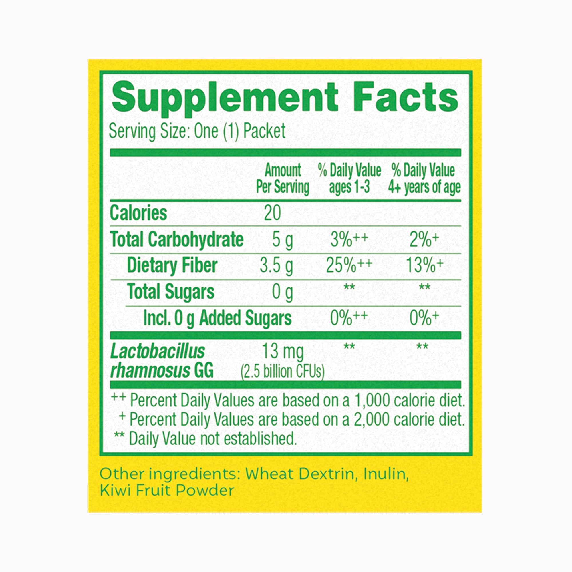 Culturelle® Probiotics Kids Probiotic + Fiber Packets 049100400372