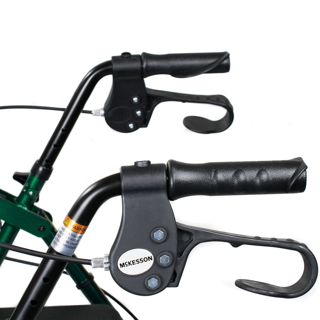 McKesson Folding Aluminum Four-Wheel Rollator, Green 146-R726GR