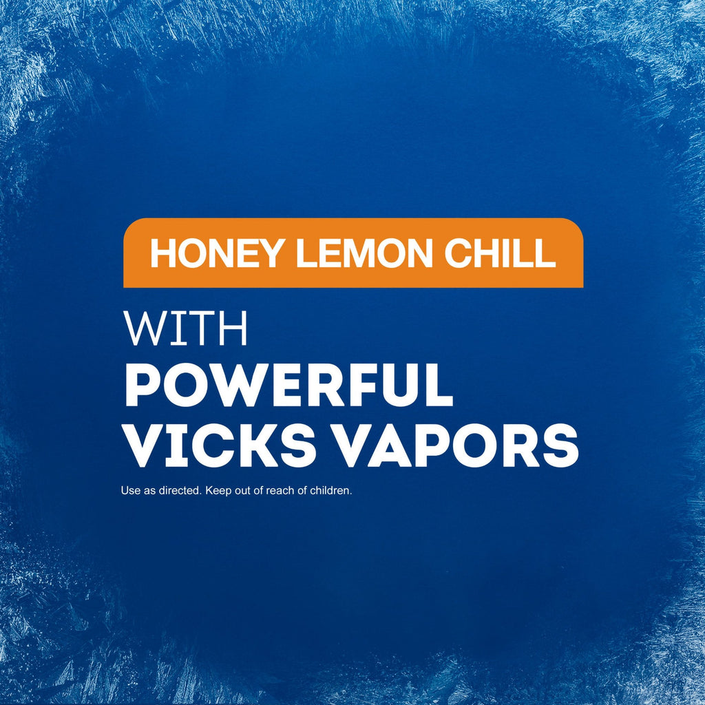 Vicks VapoCool Severe Menthol Oral Anesthetic Drops Honey Lemon Chill 32390004129