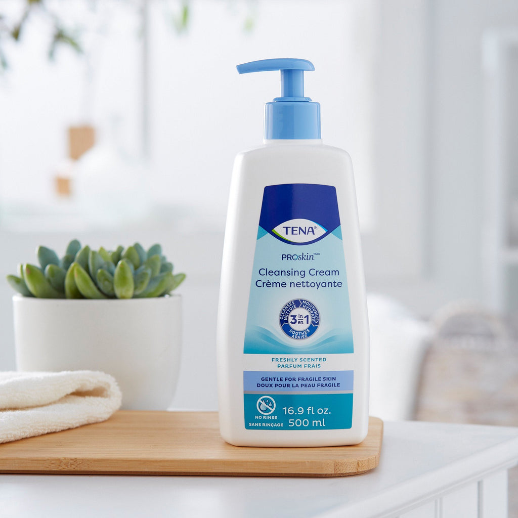 Tena® Body Wash Cleansing Cream, Alcohol-Free, three-in-one formula 64430