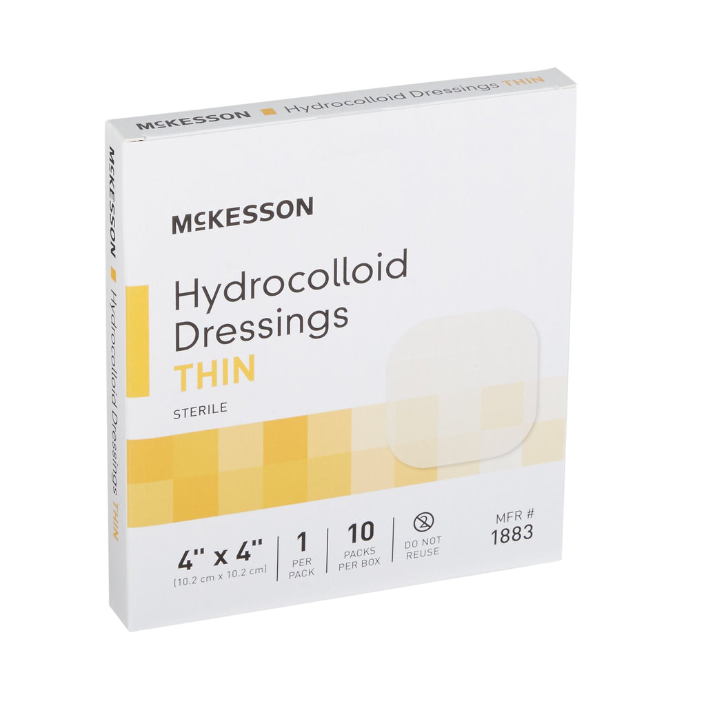 McKesson Hydrocolloid Dressing, 4 x 4 Inch 1883