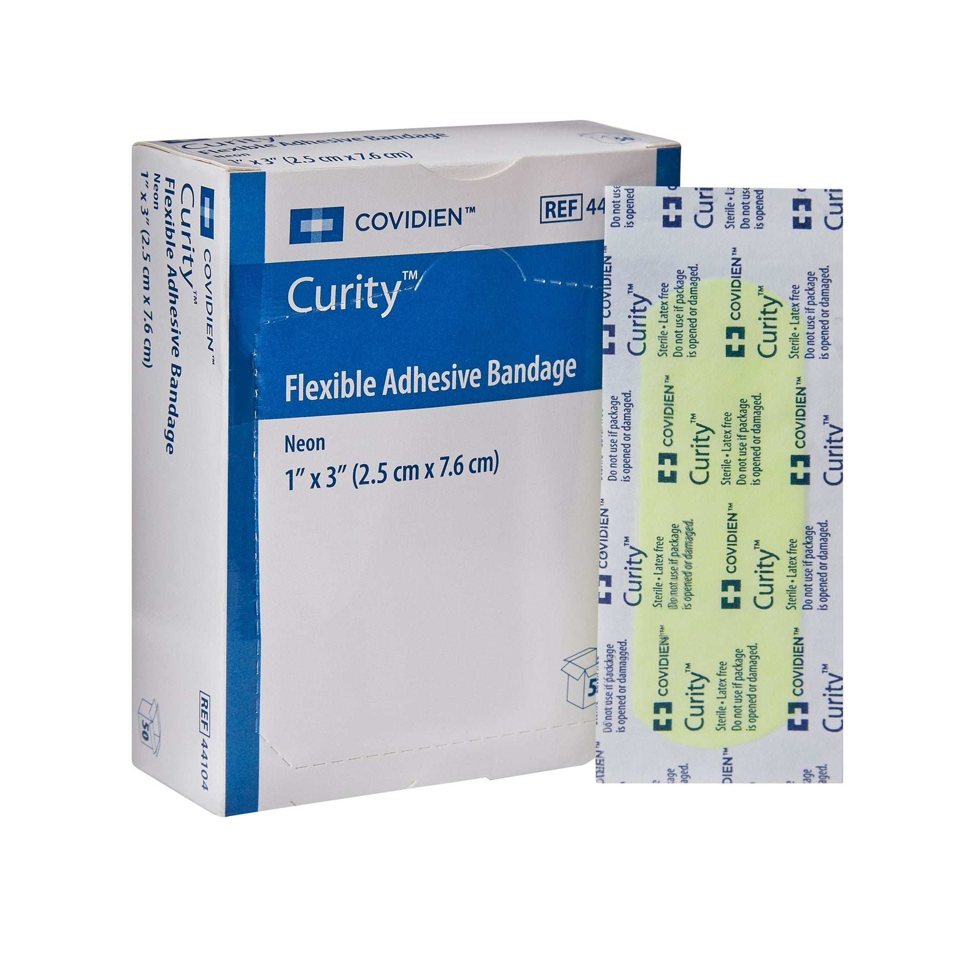Curity™ Neon Adhesive Strip, 1 x 3 Inch 44104-
