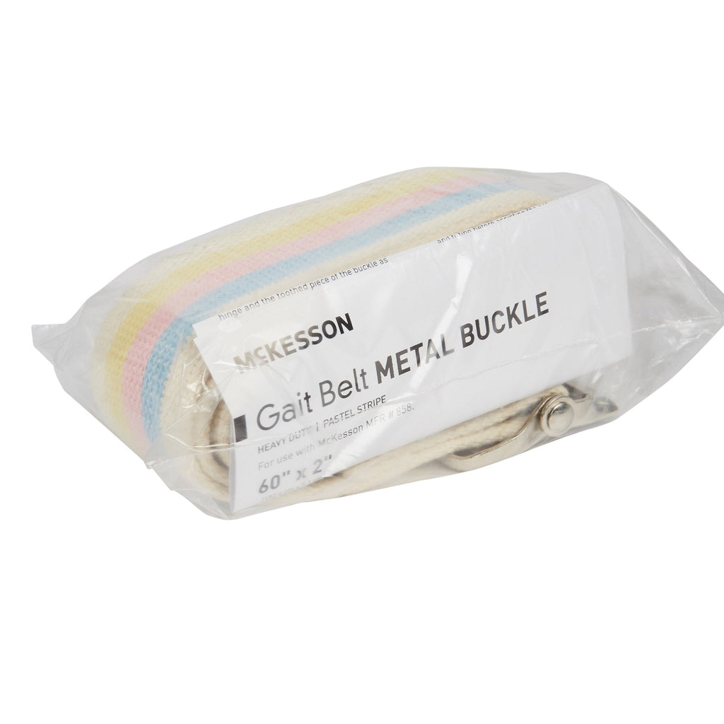 McKesson Pastel Stripe Gait Belt, 60 Inch 858