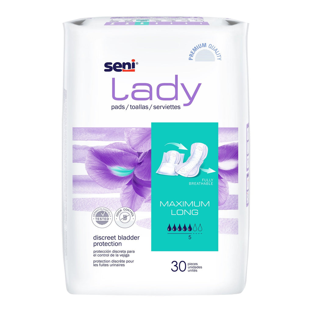 Seni® Lady Maximum Bladder Control Pads, Long S-5P30-PS1
