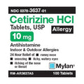 Mylan Cetirizine HCl Allergy Relief 00378363701