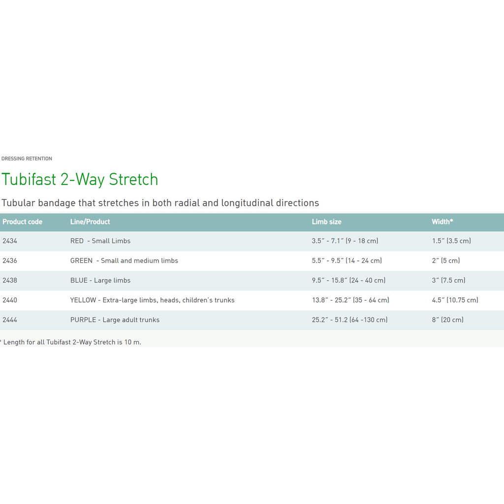 Tubifast® Dressing Retention Bandage Roll, 3 inch x 33 Foot 2438
