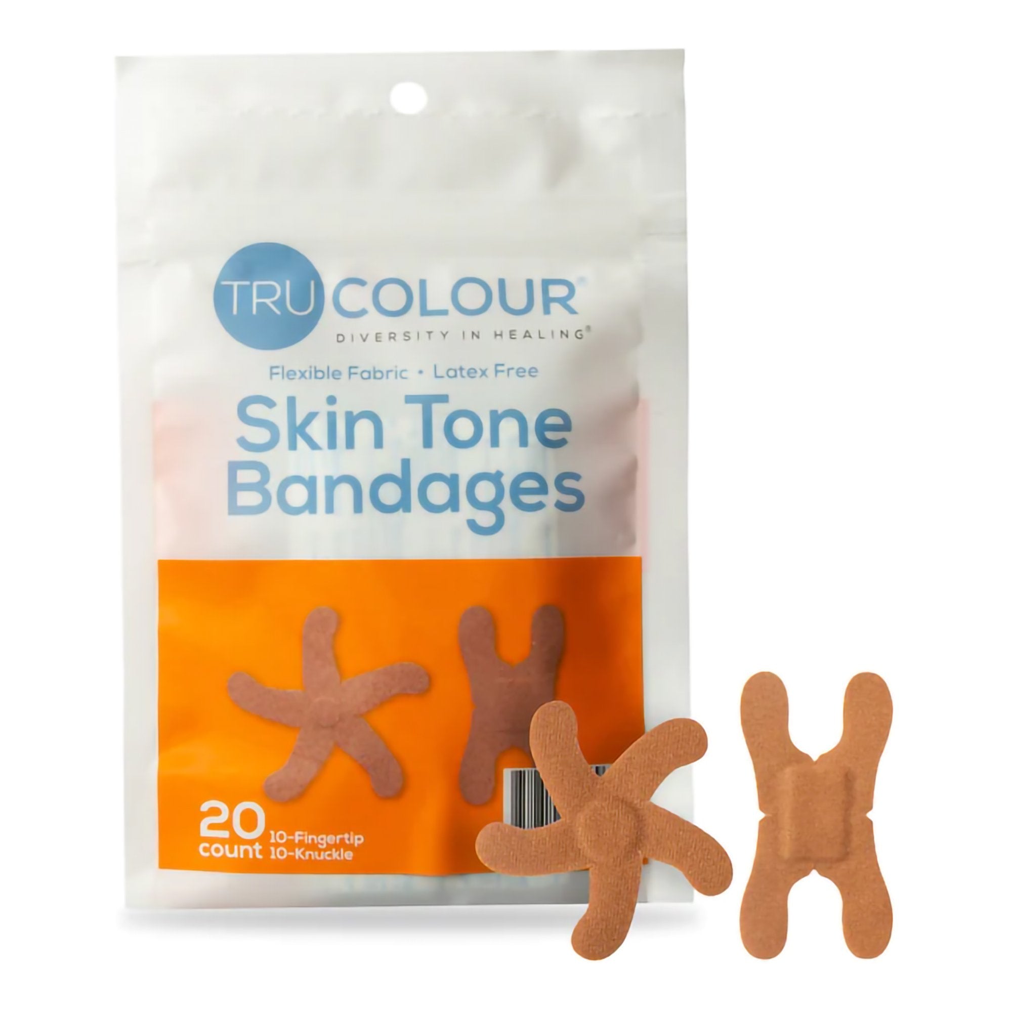 TruColour® Brown Adhesive Strip, Knuckle / Fingertip TCB-NKF