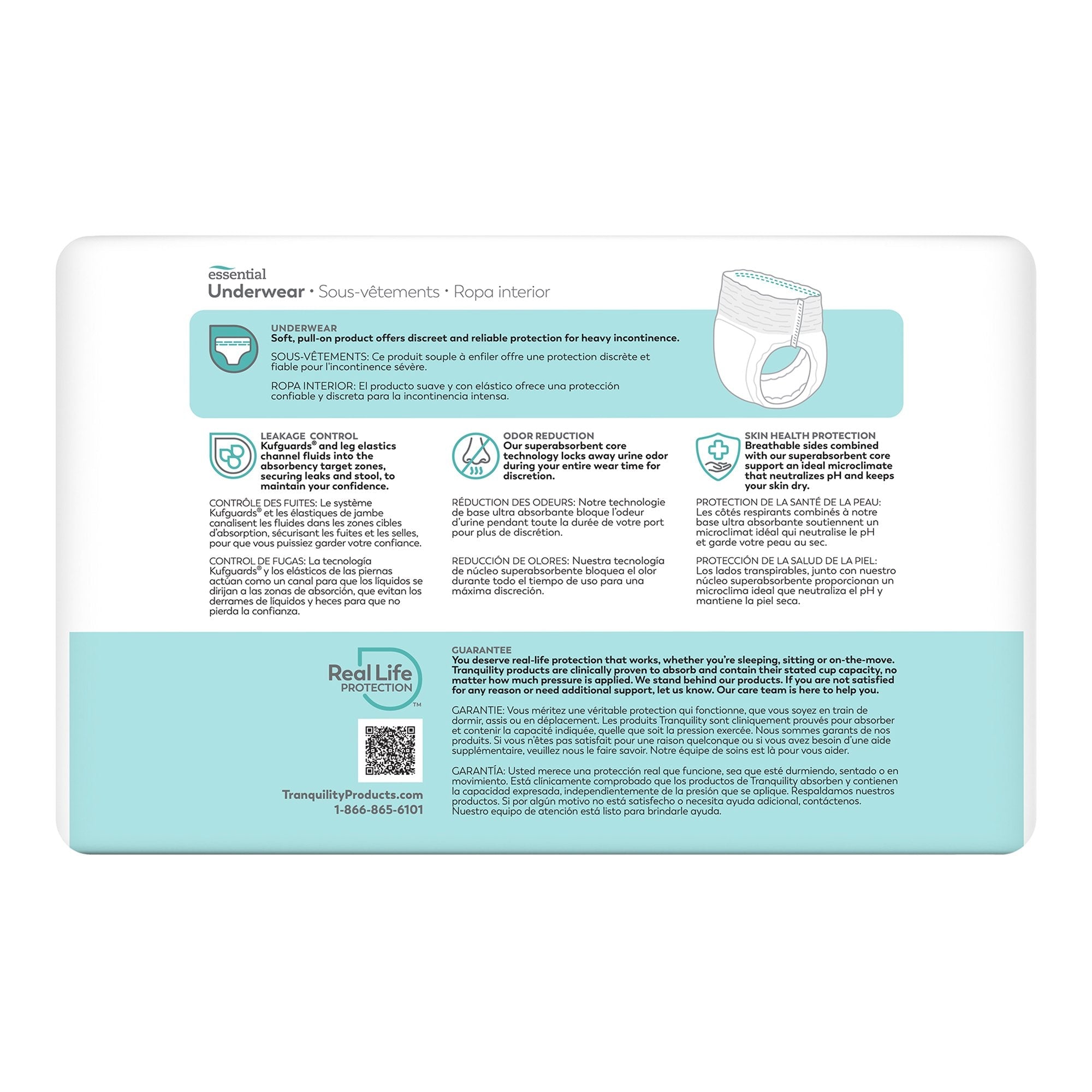 Select® Heavy Protection Absorbent Underwear, Small 2604