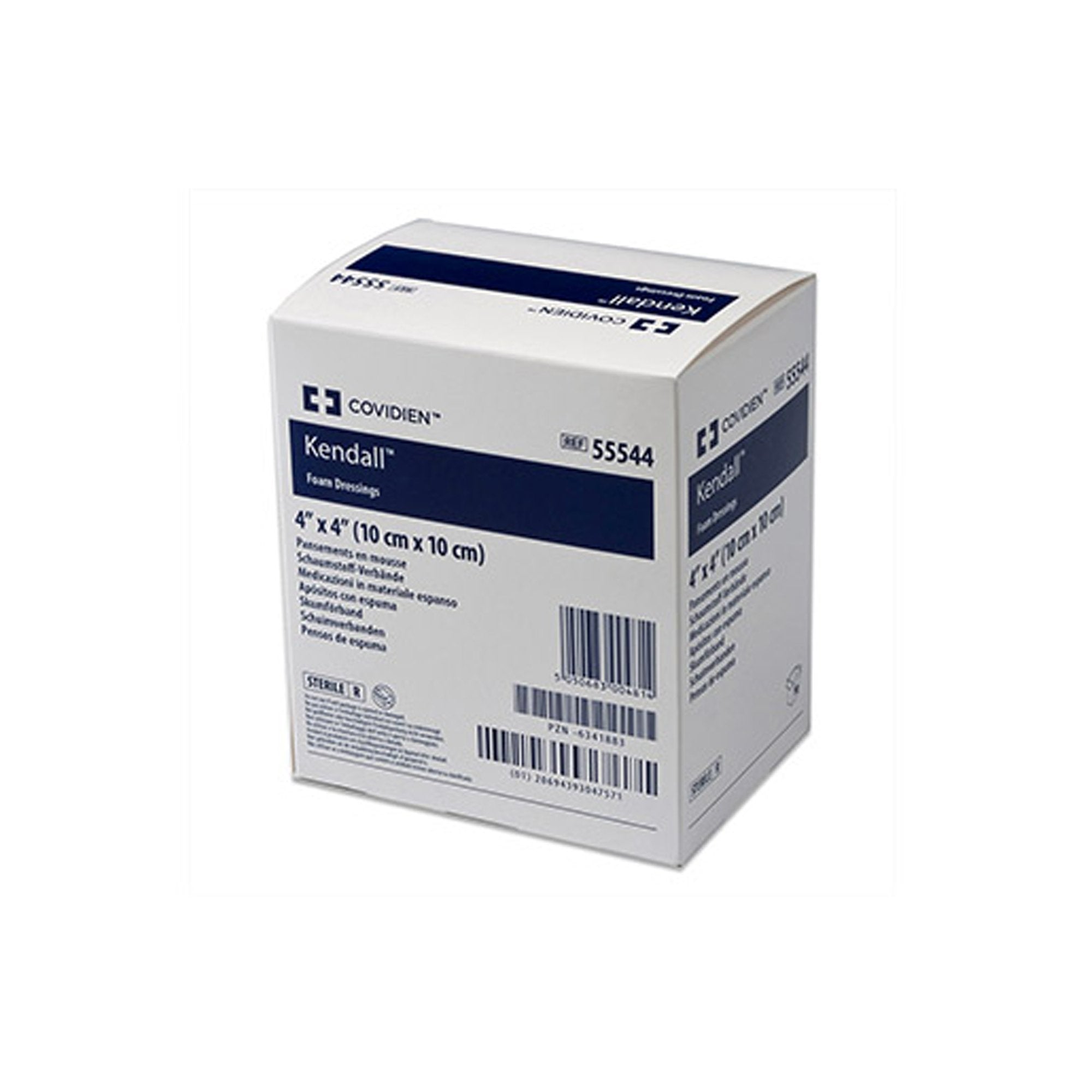 Kendall™ Nonadhesive without Border Foam Dressing, 4 x 4 Inch 55544