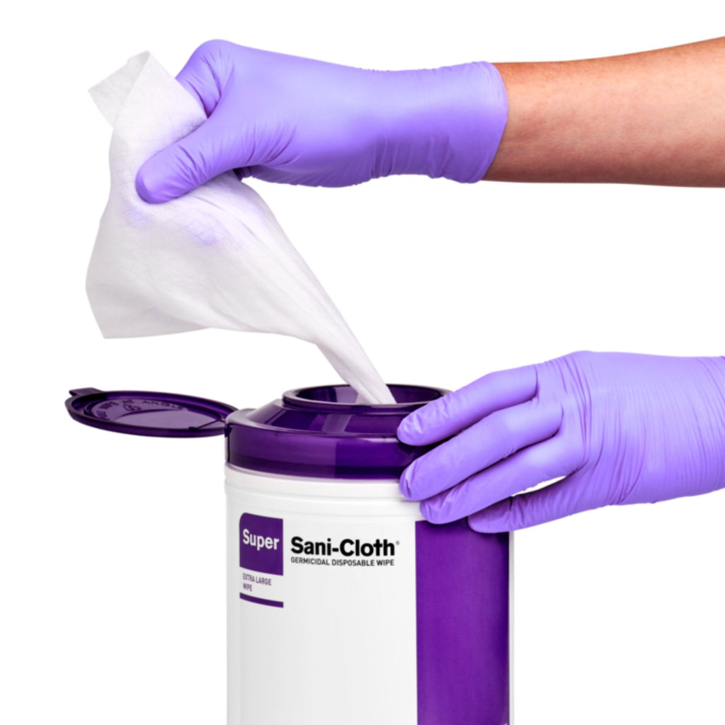 Super Sani-Cloth® Extra Large Germicidal Disinfectant Wipes, Canister, 75 ct. P86984