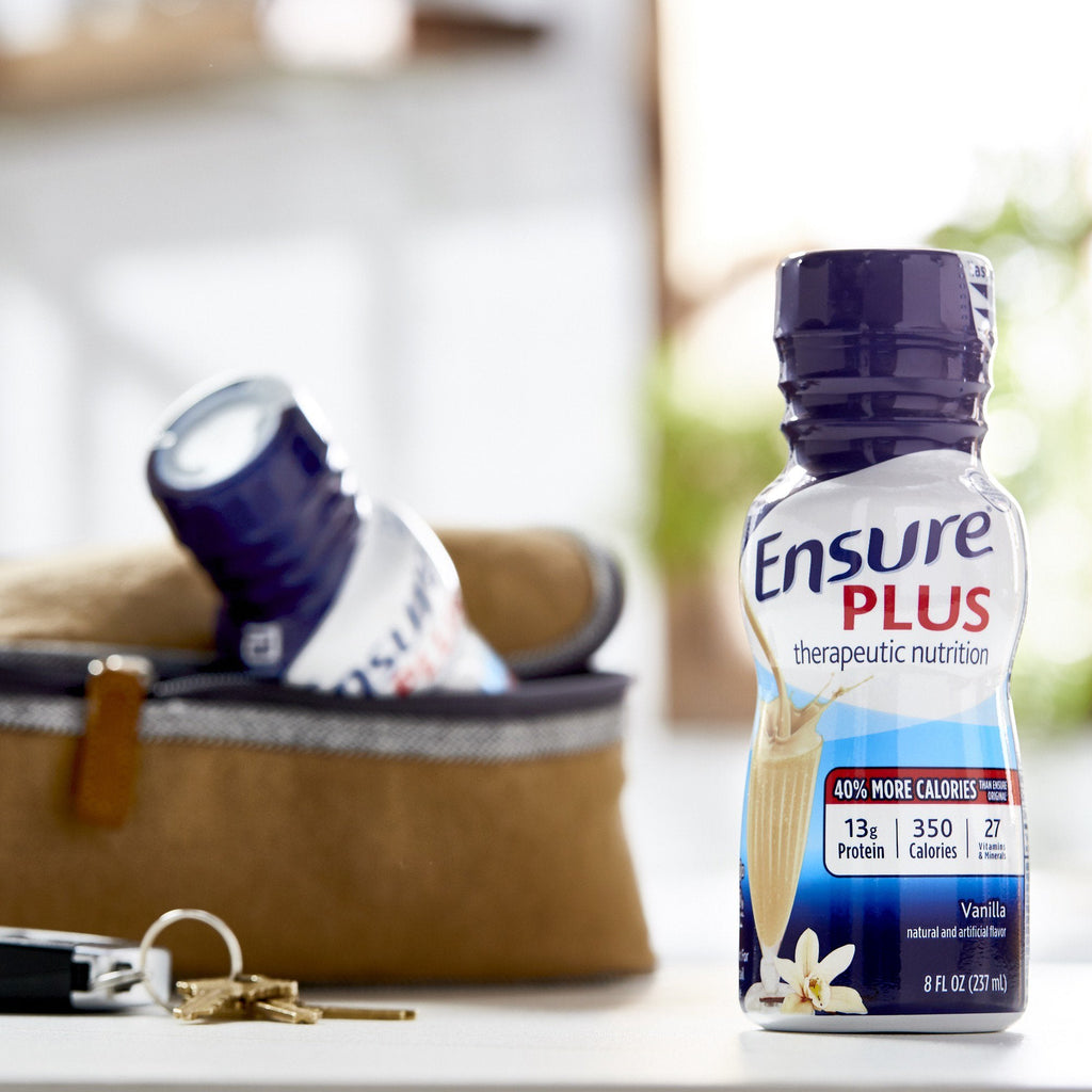 Ensure® Plus Therapeutic Nutrition, Vanilla, 8-ounce bottle 58303