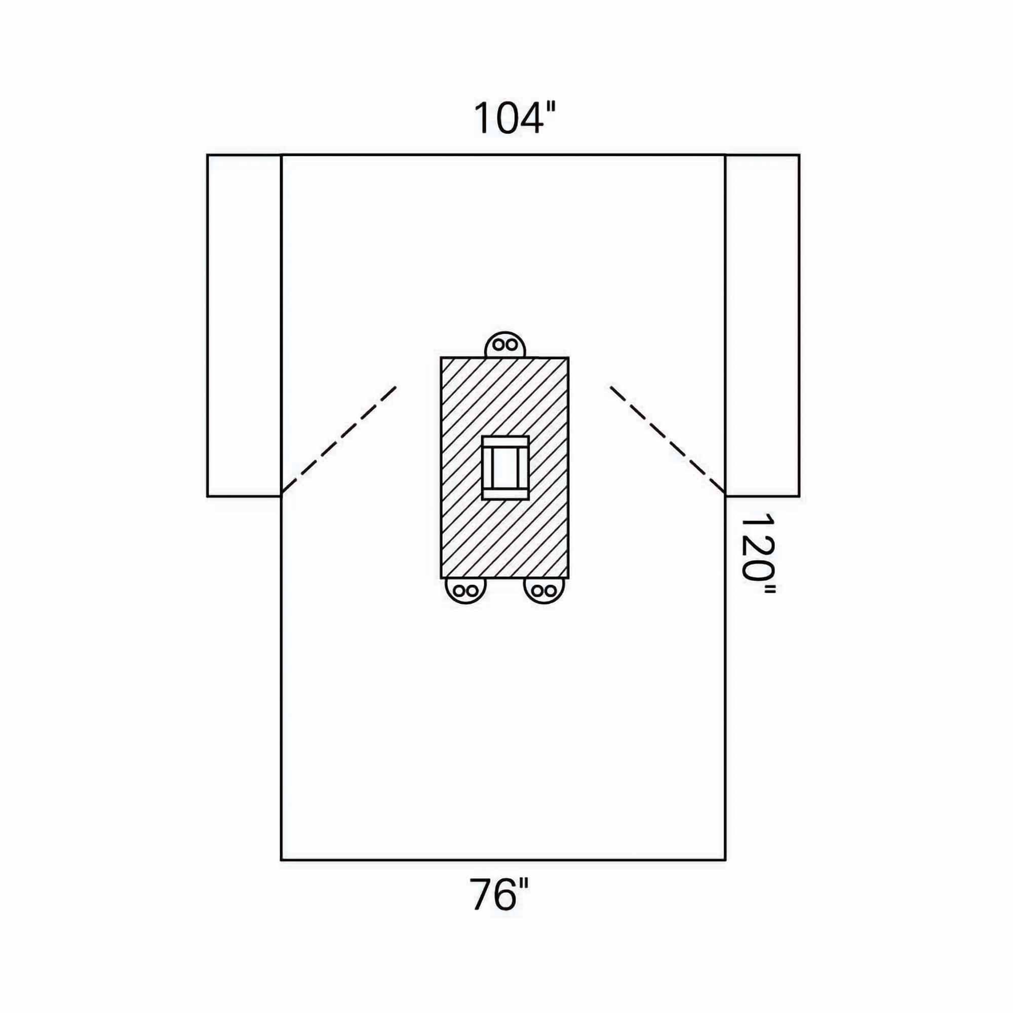 Abdominal Drape Laparotomy Drape 104 W X 76 W X 120 L Inch Sterile - 89221