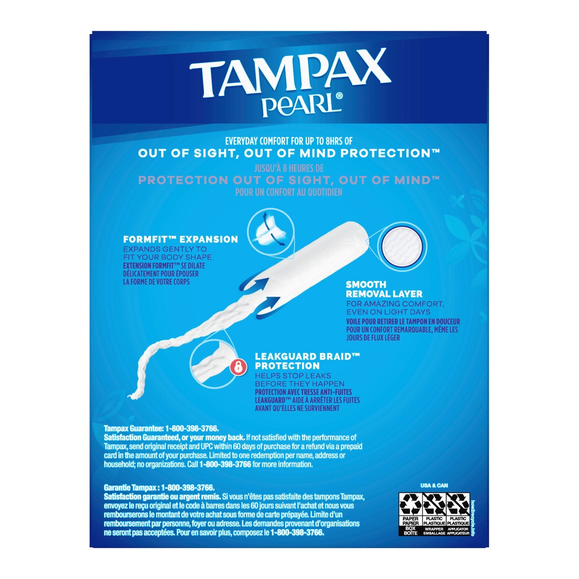 Tampax Pearl Tampons Super Absorbency Unscented 07301037908
