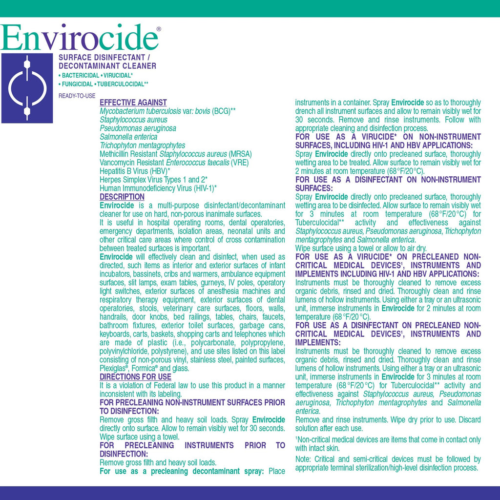 Envirocide® Surface Disinfectant Cleaner 13-3324