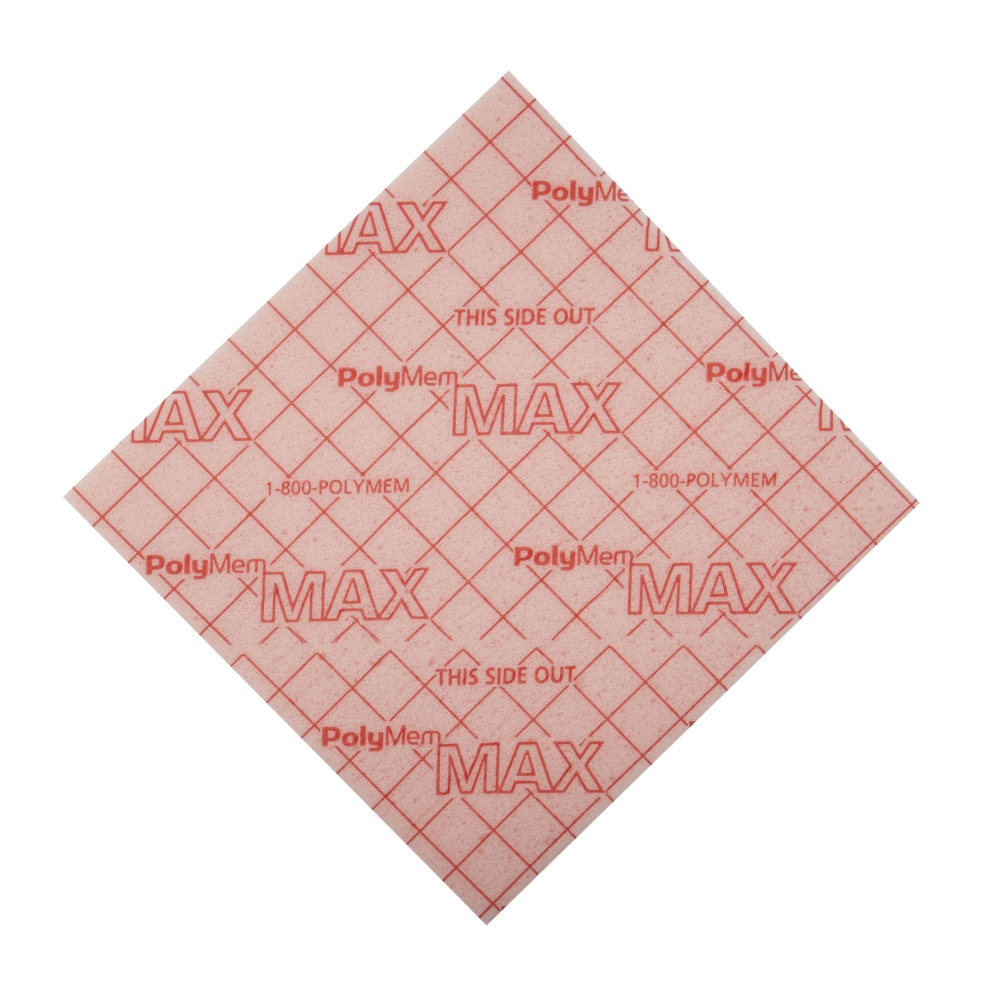 PolyMem® Max® Nonadhesive without Border Foam Dressing, 4½ x 4½ Inch 5045