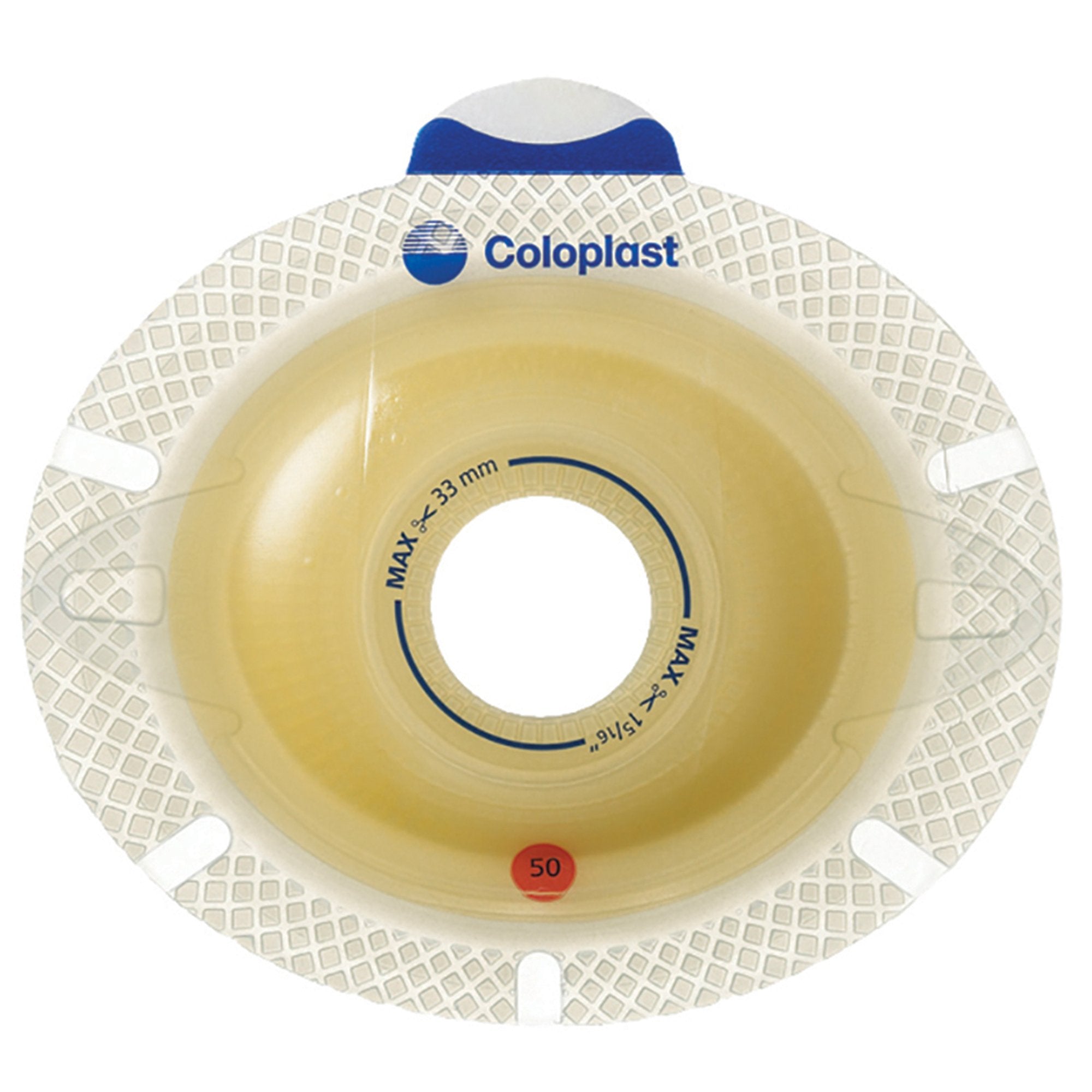 SenSura® Click Xpro Convex Light Ostomy Barrier, 31 mm Stoma Opening, Red 11028