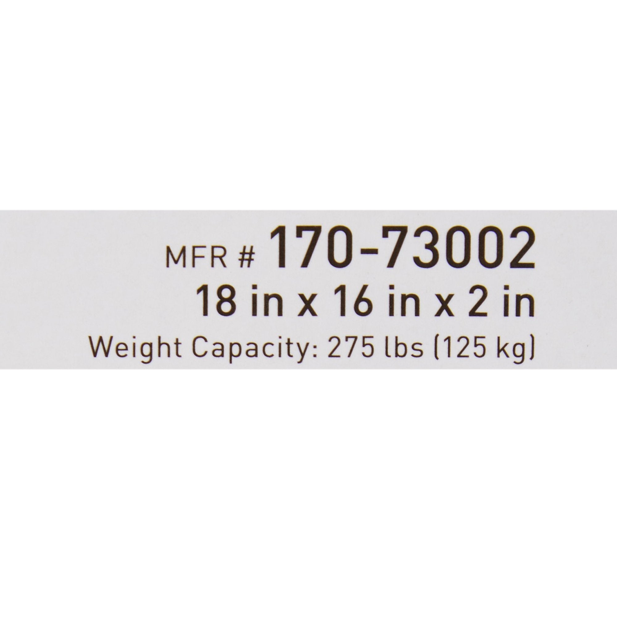 McKesson Gel Protekt Seat Cushion, 18 x 16 x 2 Inch 170-73002