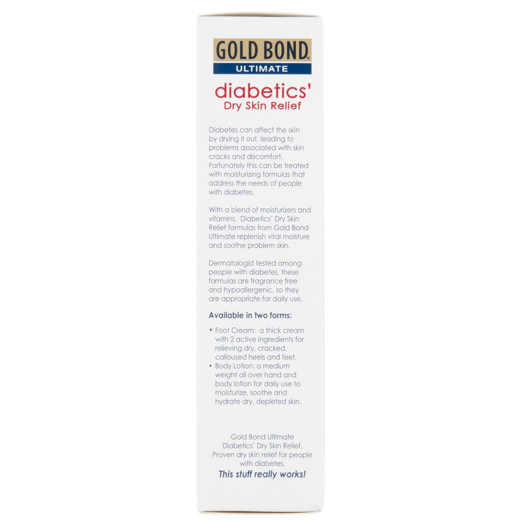 Foot Moisturizer Gold Bond® Medicated Diabetics' 3.4 oz. Tube Unscented Cream 04116705400